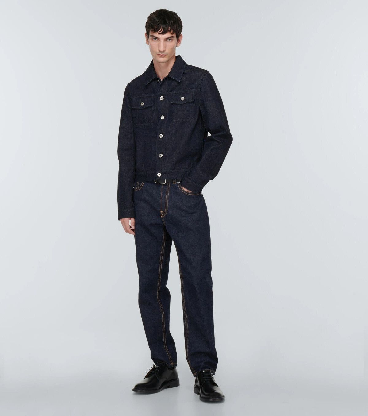 Lanvin o1y0125 Denim Jacket in Blue Size US M / EU 48-50 / 2 - 5 Thumbnail