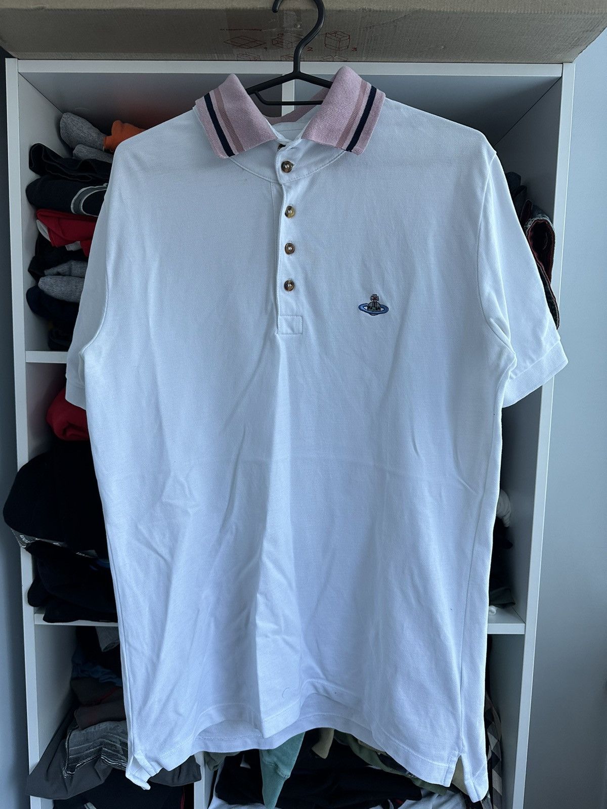 Vivienne Westwood 🔥VIVIENNE WESTWOOD POLO ORB LOGO T-SHIRT🔥 Size US L / EU 52-54 / 3 - 1 Thumbnail