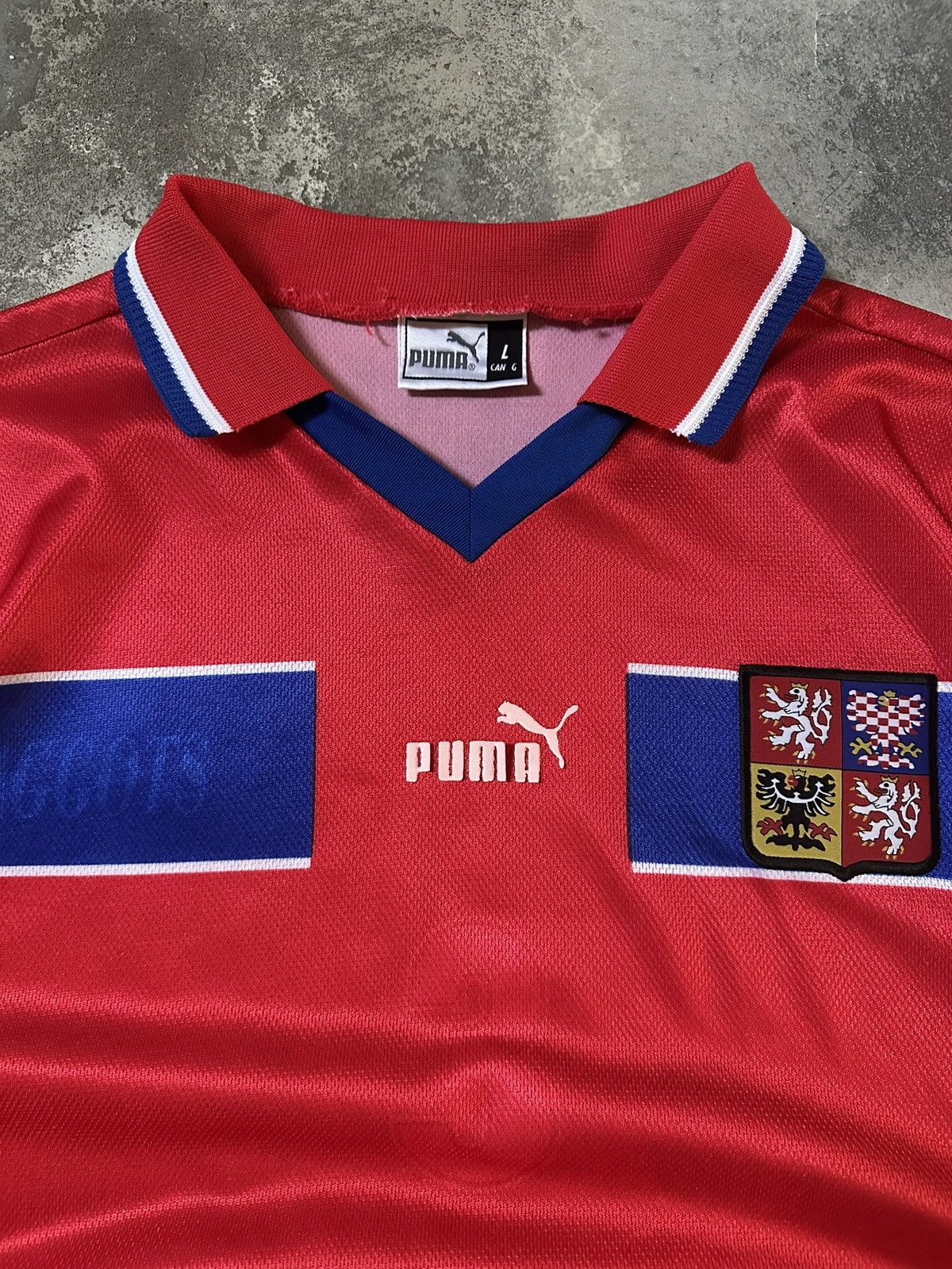Puma Puma Czech Republic 1998-00 Home Size US L / EU 52-54 / 3 - 3 Thumbnail