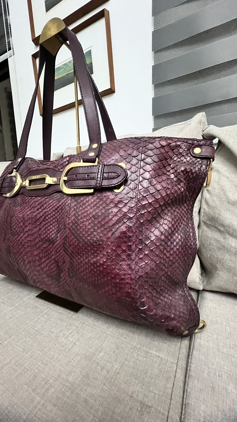 Jimmy Choo Jimmy Choo Python Weekender Bag Size ONE SIZE - 4 Thumbnail