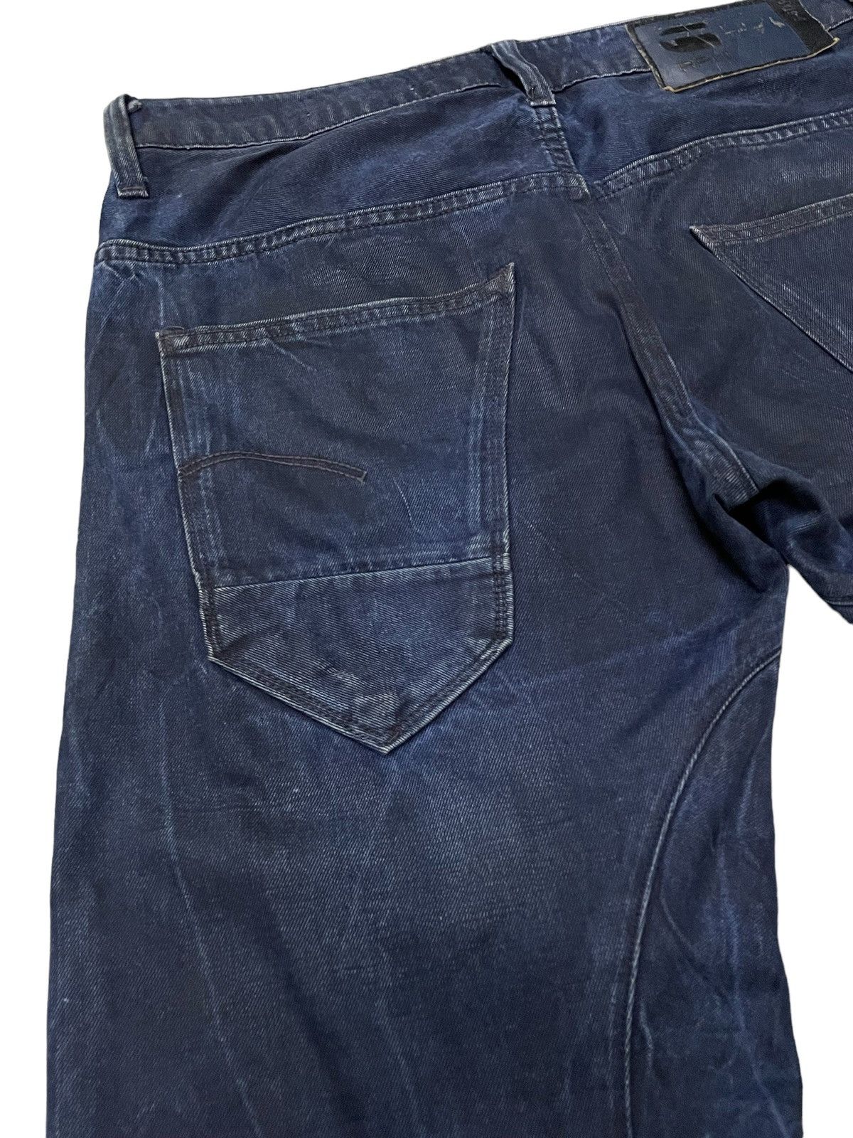 G-Star × Hysteric Glamour G Star Raw Engineered Curved Leg Crash Distressed Jeans Size US 30 / EU 46 - 17 Thumbnail