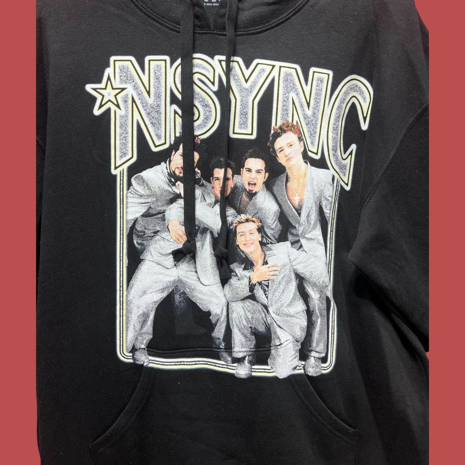 Other NSYNC - Men's Long Sleeve Hooded Sweatshirt - Black - Medium Size US M / EU 48-50 / 2 - 9 Thumbnail