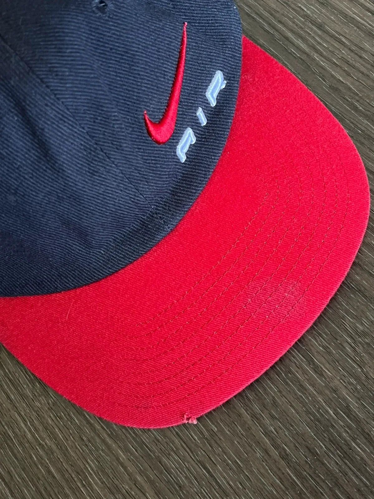 Nike Nike Air Cap Swoosh 1998 Deadstock Distressed Rare One Size Size ONE SIZE - 4 Thumbnail