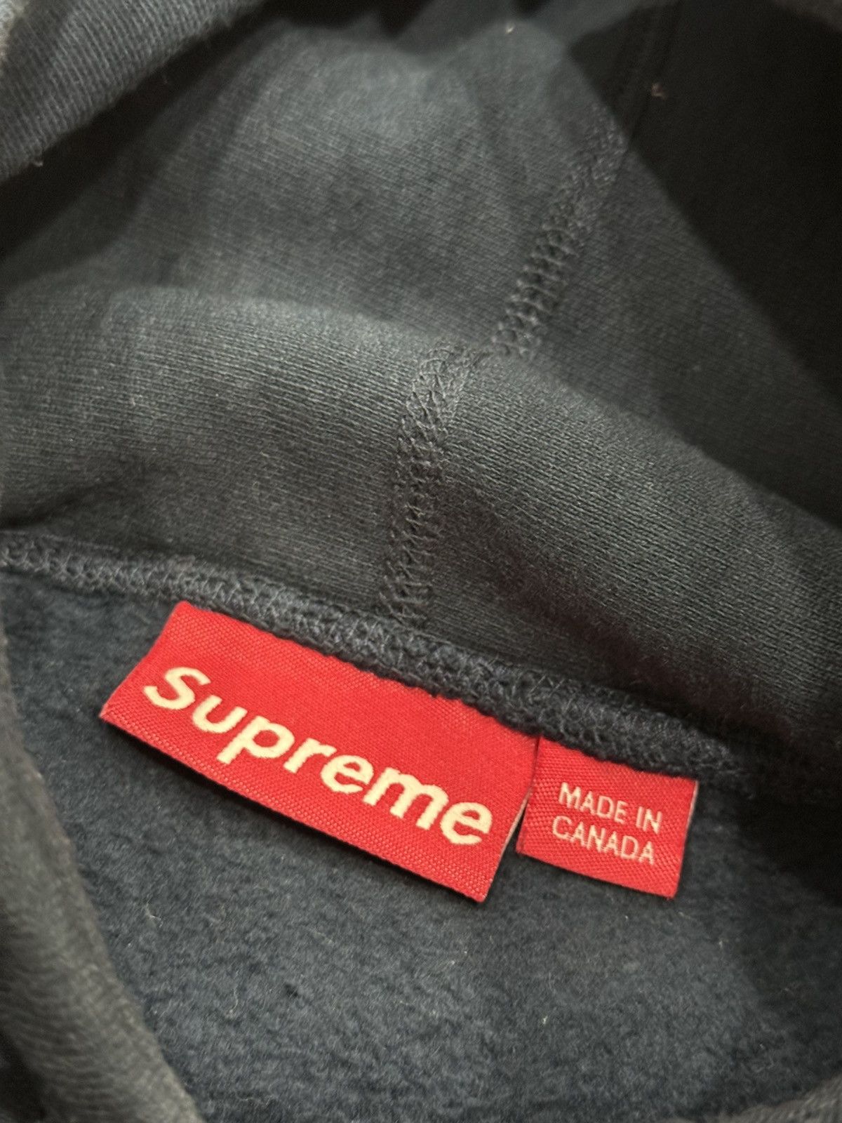 Supreme Supreme FW12 Box Logo Hoodie- Red on Navy Size US M / EU 48-50 / 2 - 7 Thumbnail