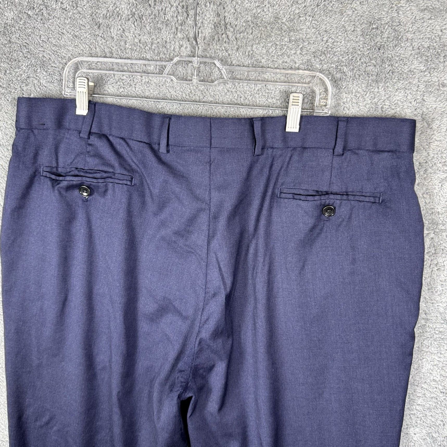 Brooks Brothers Brooks Brothers Dress Pants Mens 42x32 BrooksFlex Madison Reda Flexo Wool Slacks Pants Dress Slim Tapered Blue 42 Mens Slacks Size US 44 / EU 60 - 5 Thumbnail