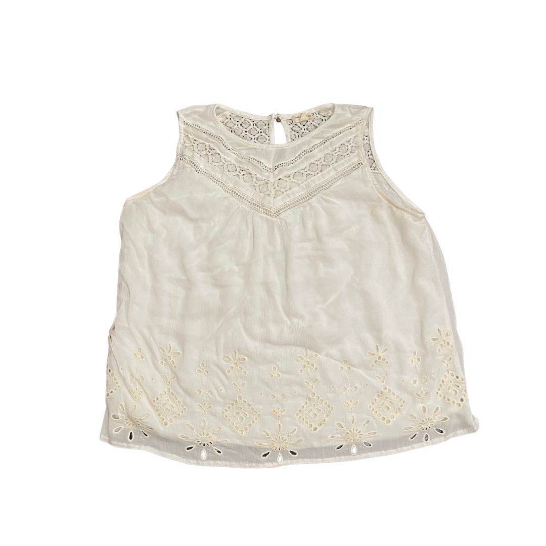 Other Mason & Belle Eyelid Lace Sleeveless Blouse SZ M Boho Chic Size M / US 6-8 / IT 42-44 - 2 Thumbnail