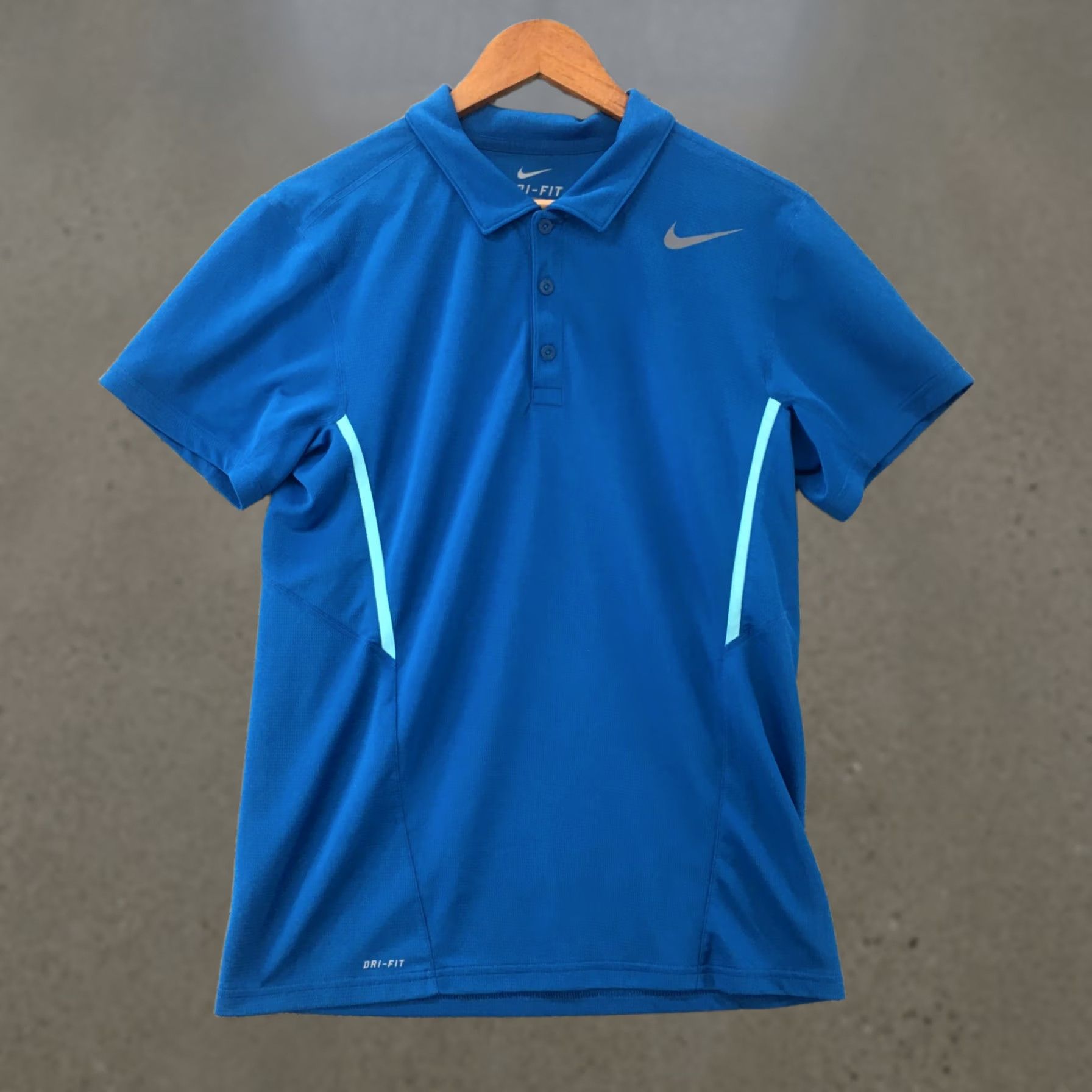 Nike Nike Short Sleeve Polo Shirt Womens S Blue Dri Fit Collared Pullover Logo Size S / US 4 / IT 40 - 1 Thumbnail