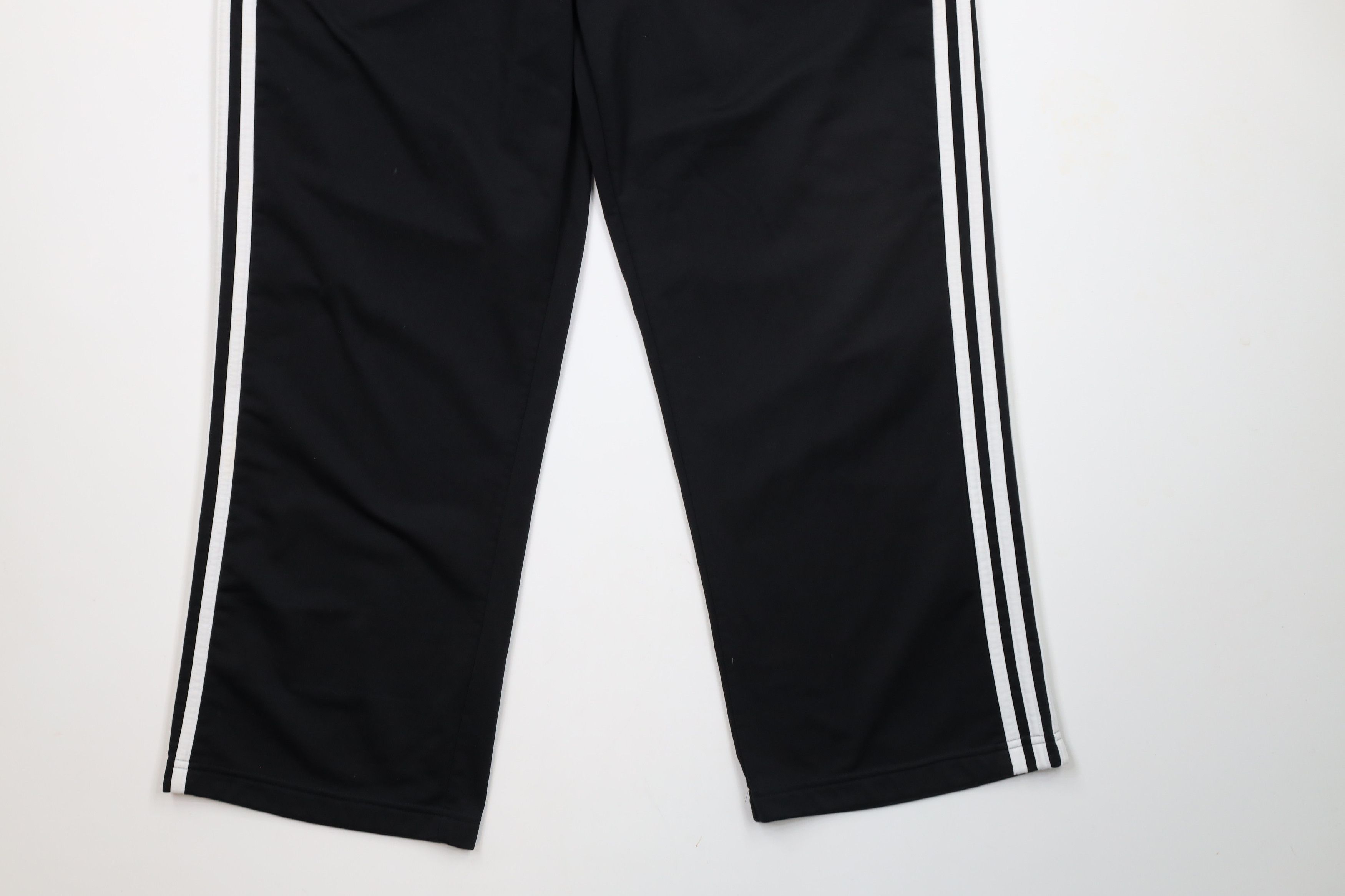 Adidas Vintage Y2K Adidas Striped Wide Leg Sweatpants Pants Black Size US 34 / EU 50 - 4 Thumbnail
