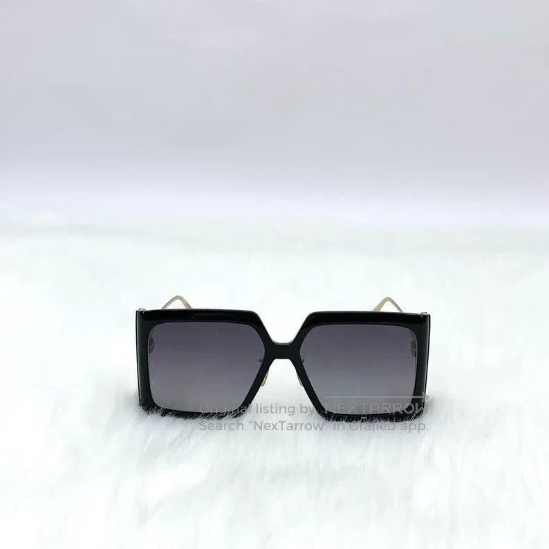Dior Dior Black alloy logo letter square frame sunglasses sungl Size ONE SIZE - 1 Thumbnail