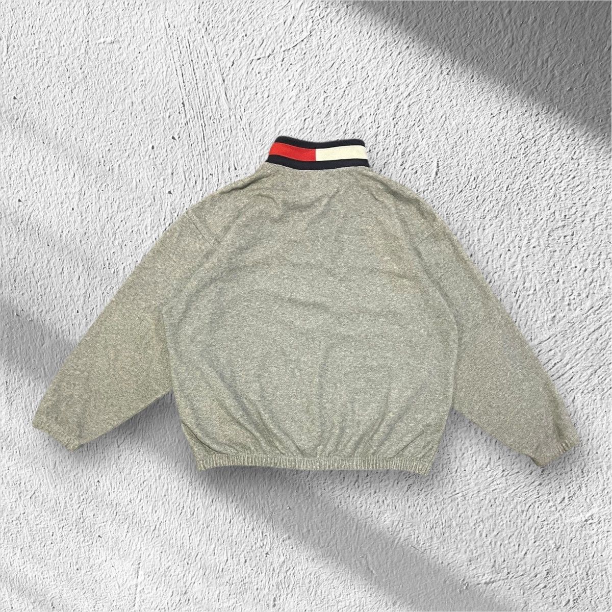 Tommy Hilfiger Vintage 90s Tommy Hilfiger Gray Fleece Quarter Zip XL Size US XL / EU 56 / 4 - 2 Thumbnail