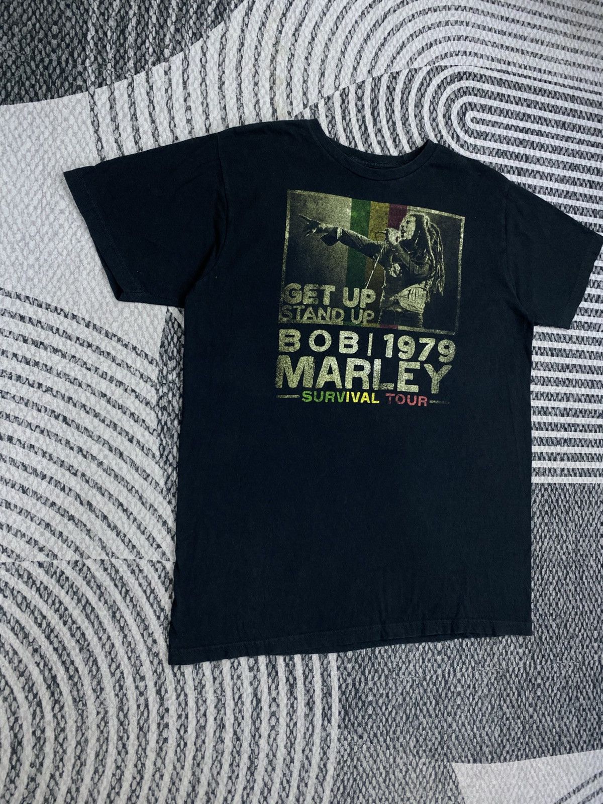 Bob Marley Vintage Bob Marley Get Up Stand Up Printed Shirt Size US M / EU 48-50 / 2 - 3 Thumbnail