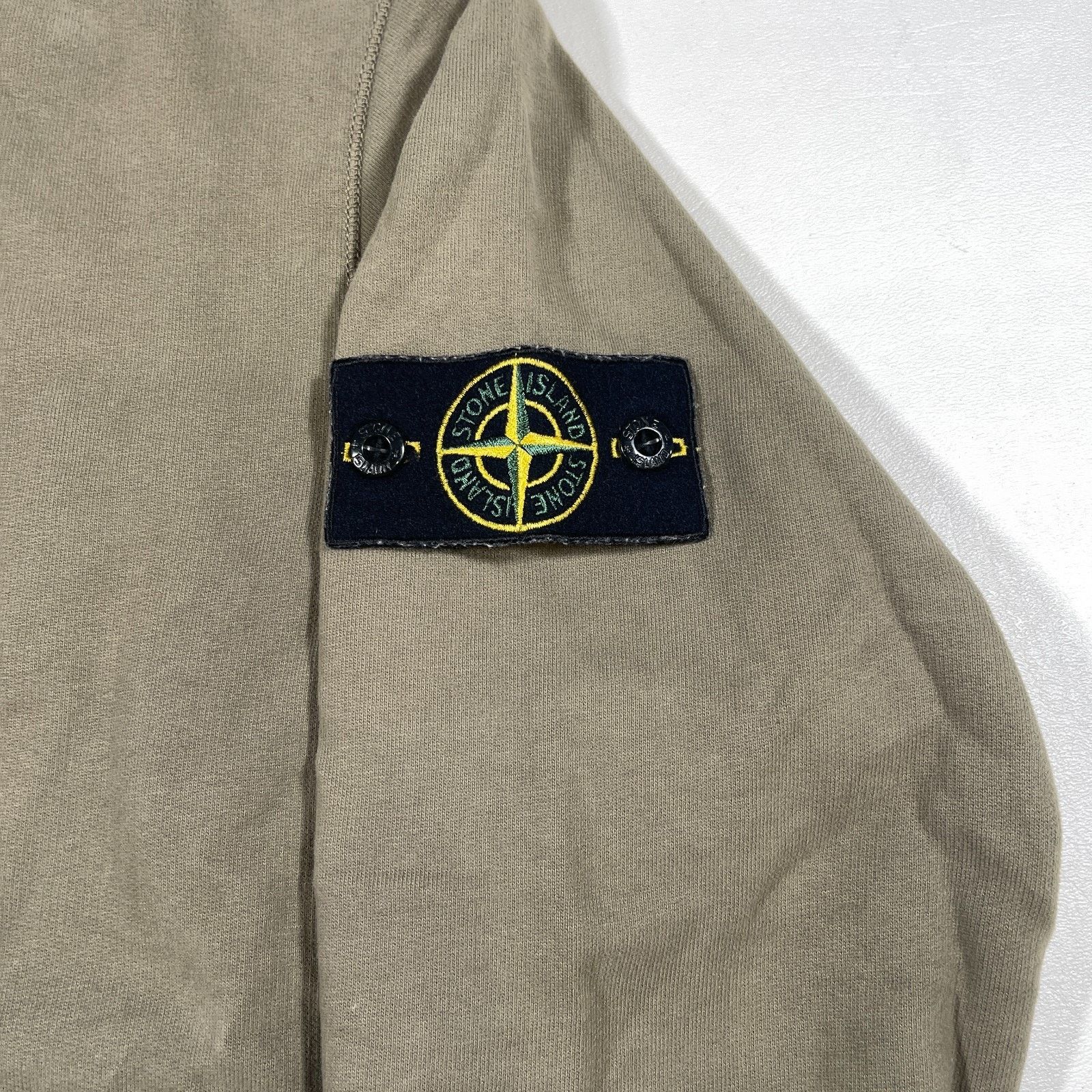 Stone Island Stone Island Garment Dyed Olive Green Crewneck Sweater Size US M / EU 48-50 / 2 - 3 Thumbnail
