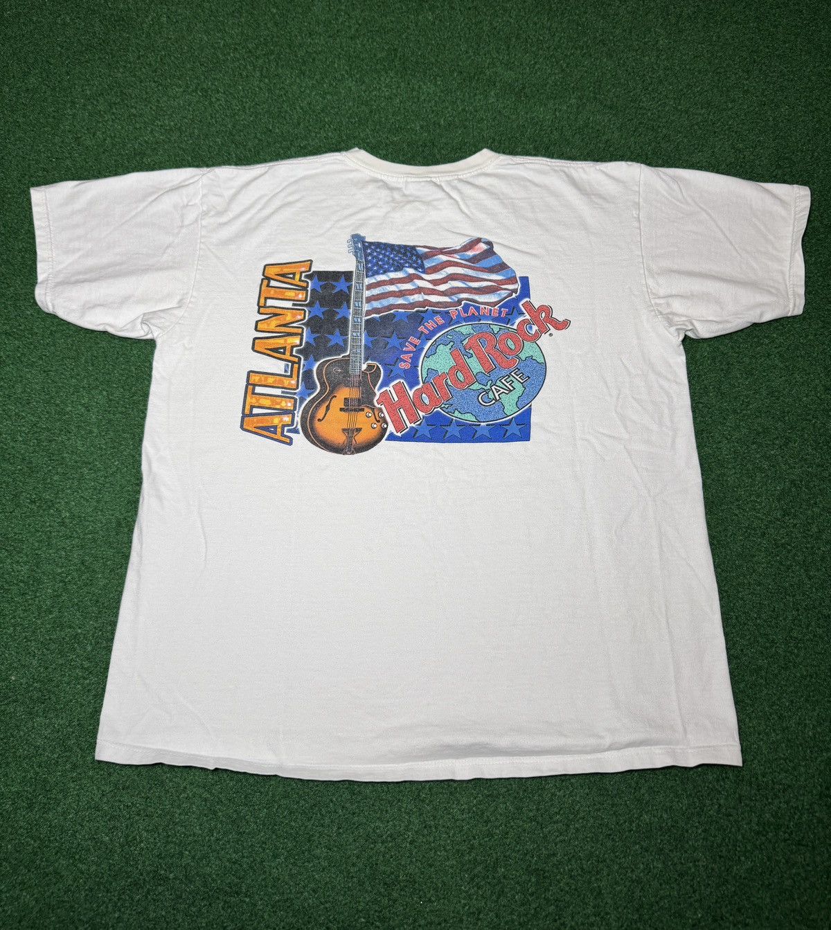 Hard Rock Cafe Hard Rock Cafe Atlanta Vintage 90s White Graphic L T Shirt Size US L / EU 52-54 / 3 - 1 Thumbnail