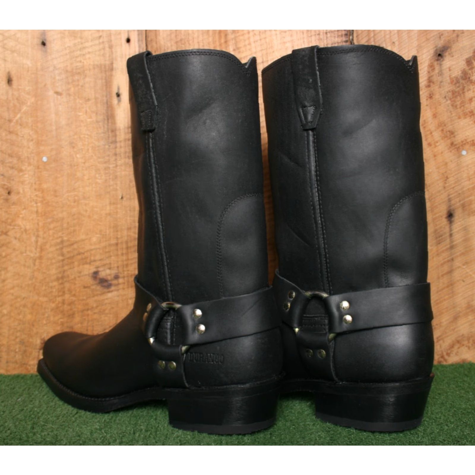Durango VINTAGE Durango DB510 Black Leather Harness Motorcycle Boots 12 EE Made in USA Mens Boots Size US 12 / EU 45 - 3 Thumbnail
