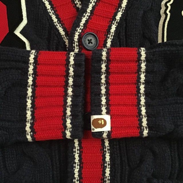 Bape BAPE APE HEAD LOGO knit cardigan a bathing ape Size US S / EU 44-46 / 1 - 5 Thumbnail