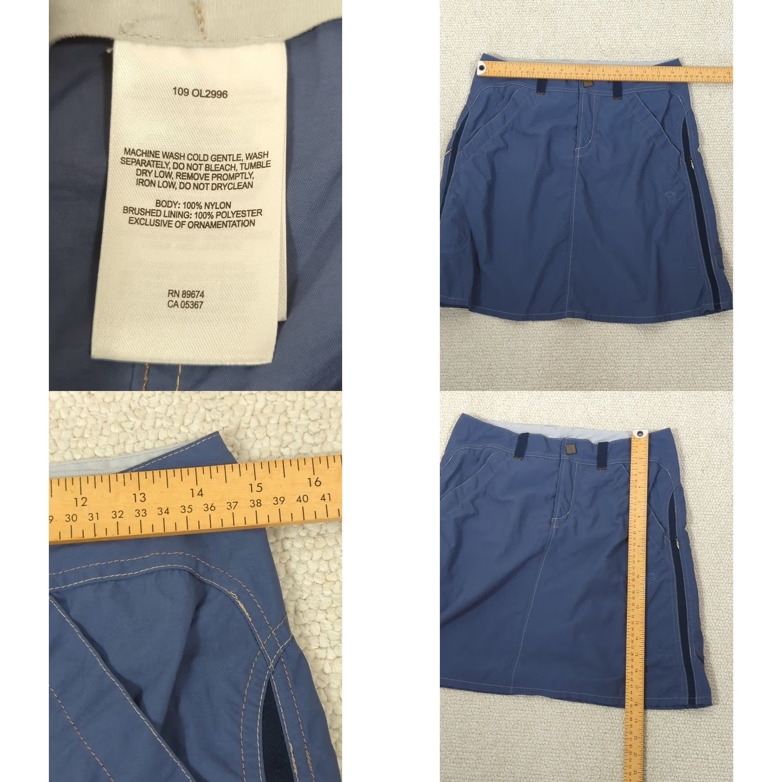 Mountain Hardwear Mountain Hardwear Women's Blue Skirt Size 6 Hiking Pockets Active Outdoor Gorpcore Size 28" / US 6 / IT 42 - 8 Thumbnail