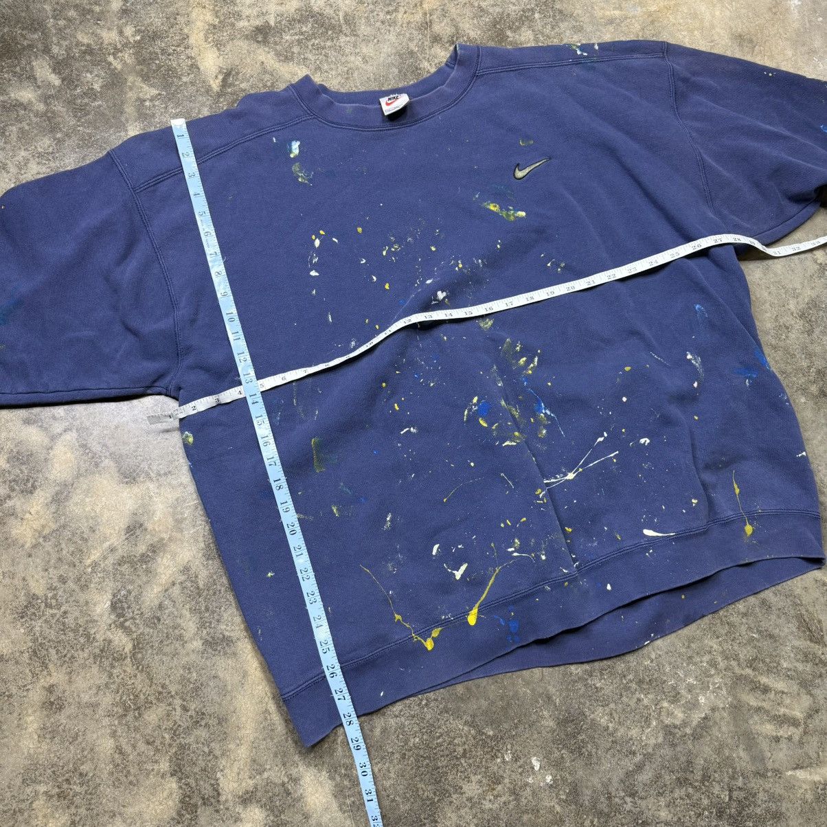 Nike vintage nike 90s painter baggy navy blue sweatshirt Size US XXL / EU 58 / 5 - 6 Thumbnail