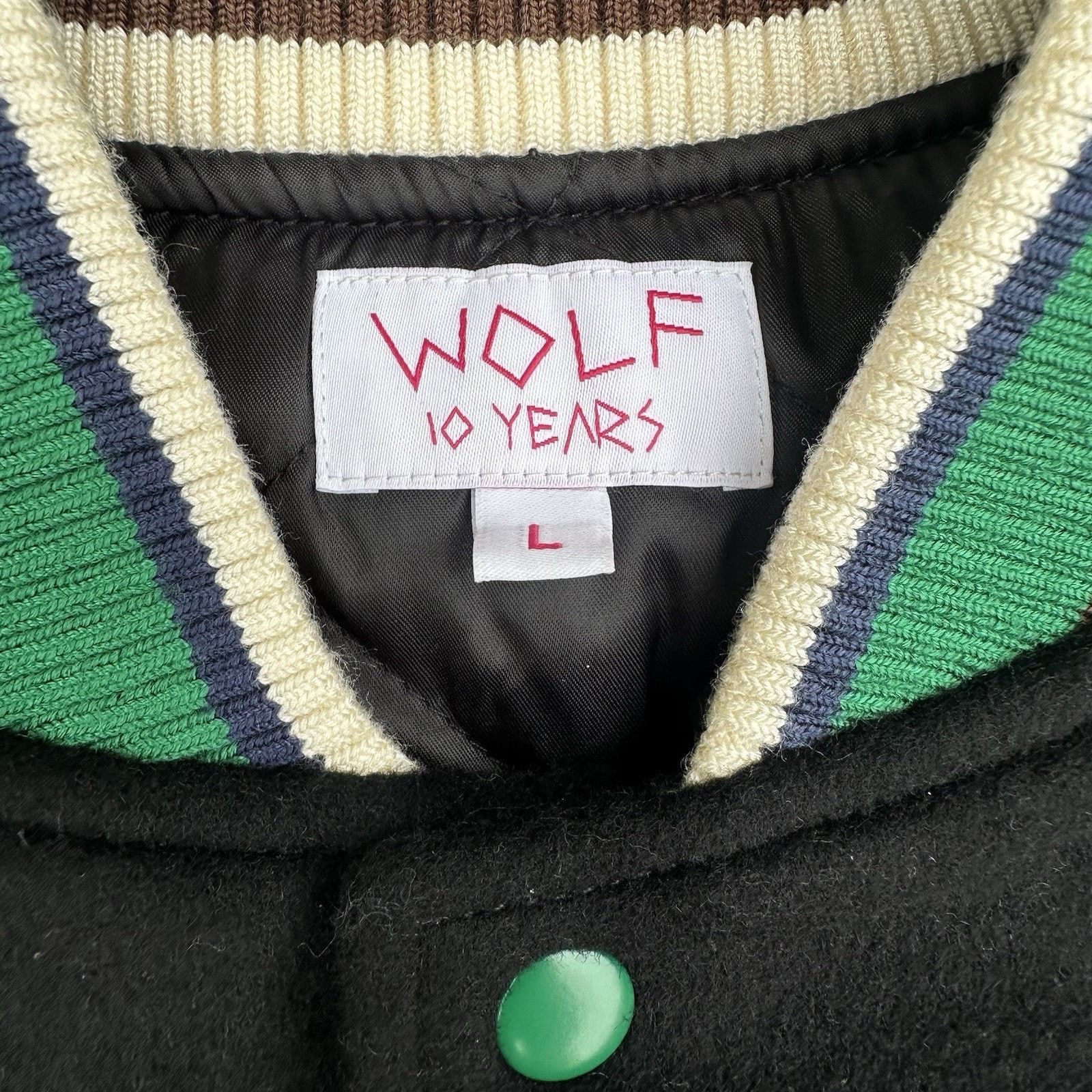 Golf Wang × Hypebeast × Tyler The Creator Golf Wang 10th Anniversary Letterman Varsity Jacket Size US L / EU 52-54 / 3 - 6 Thumbnail
