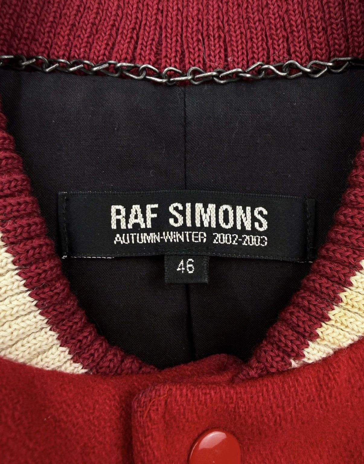 Raf Simons AW02 Raf Simons ‘Virginia Creeper’ Chenille Patch Varsity Jacket Size US S / EU 44-46 / 1 - 4 Thumbnail
