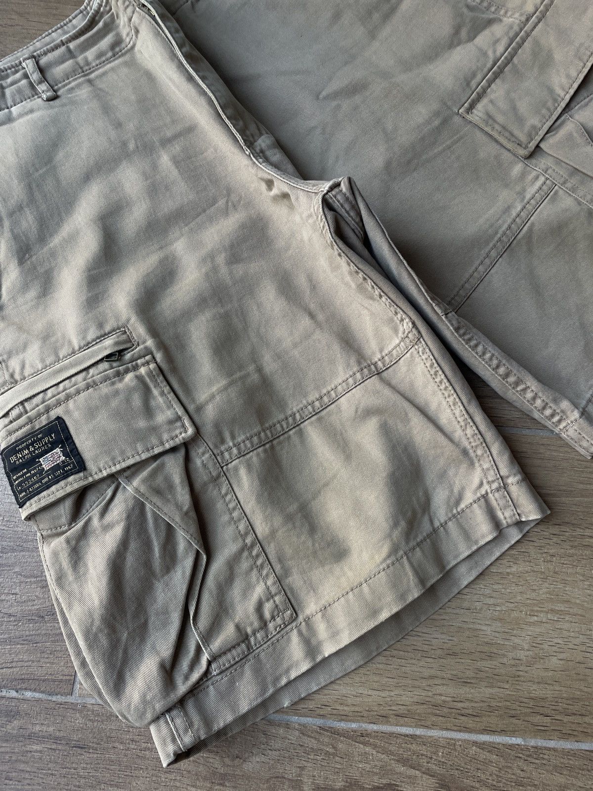 Polo Ralph Lauren Vintage Polo Ralph Lauren Cargo Shorts Japanese Faded Y2K Size US 34 / EU 50 - 9 Thumbnail