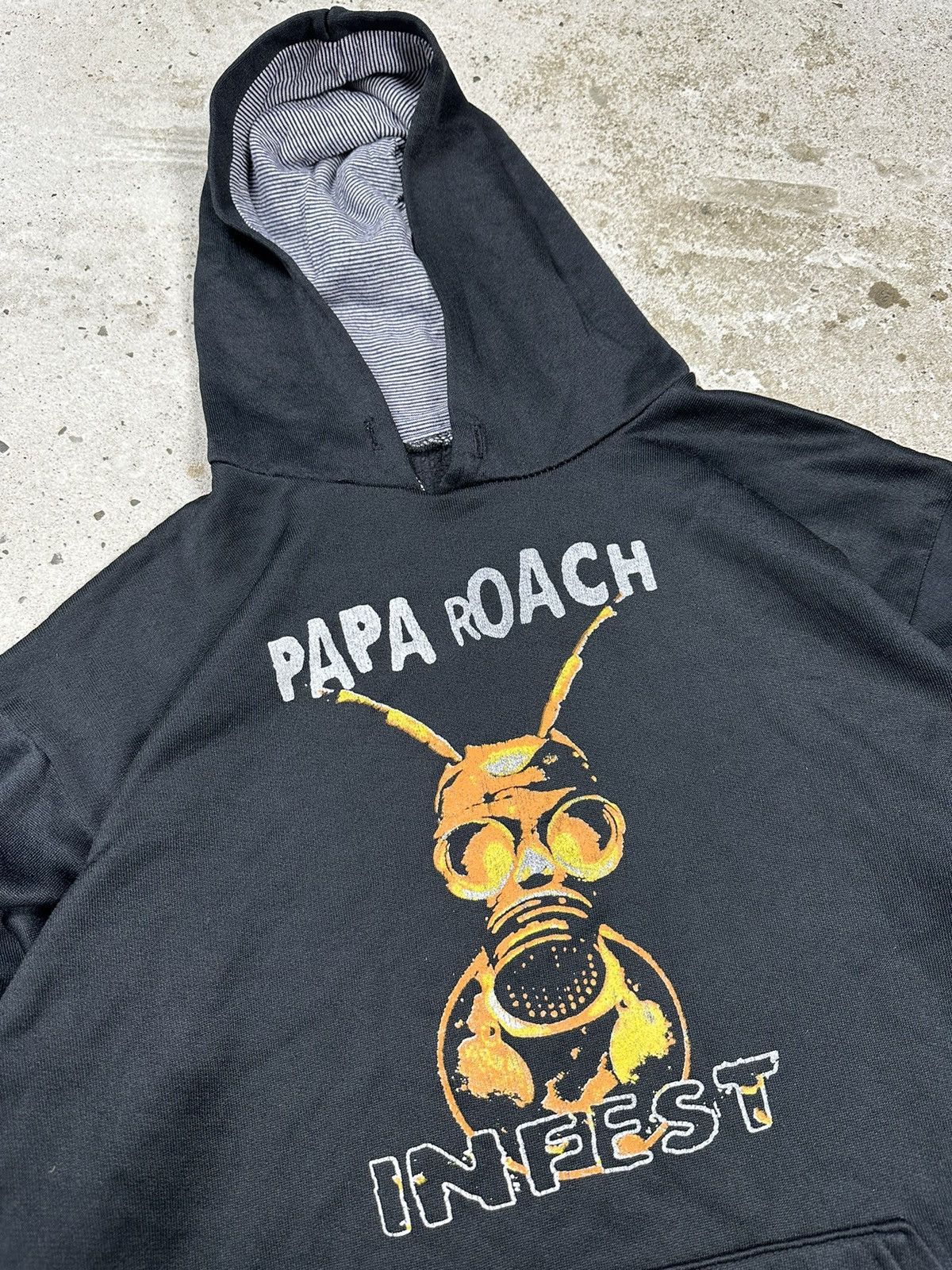 Band Tees × Vintage Vintage Y2K Papa Roach Infest Band Tour Hoodie Rare Size US S / EU 44-46 / 1 - 4 Thumbnail