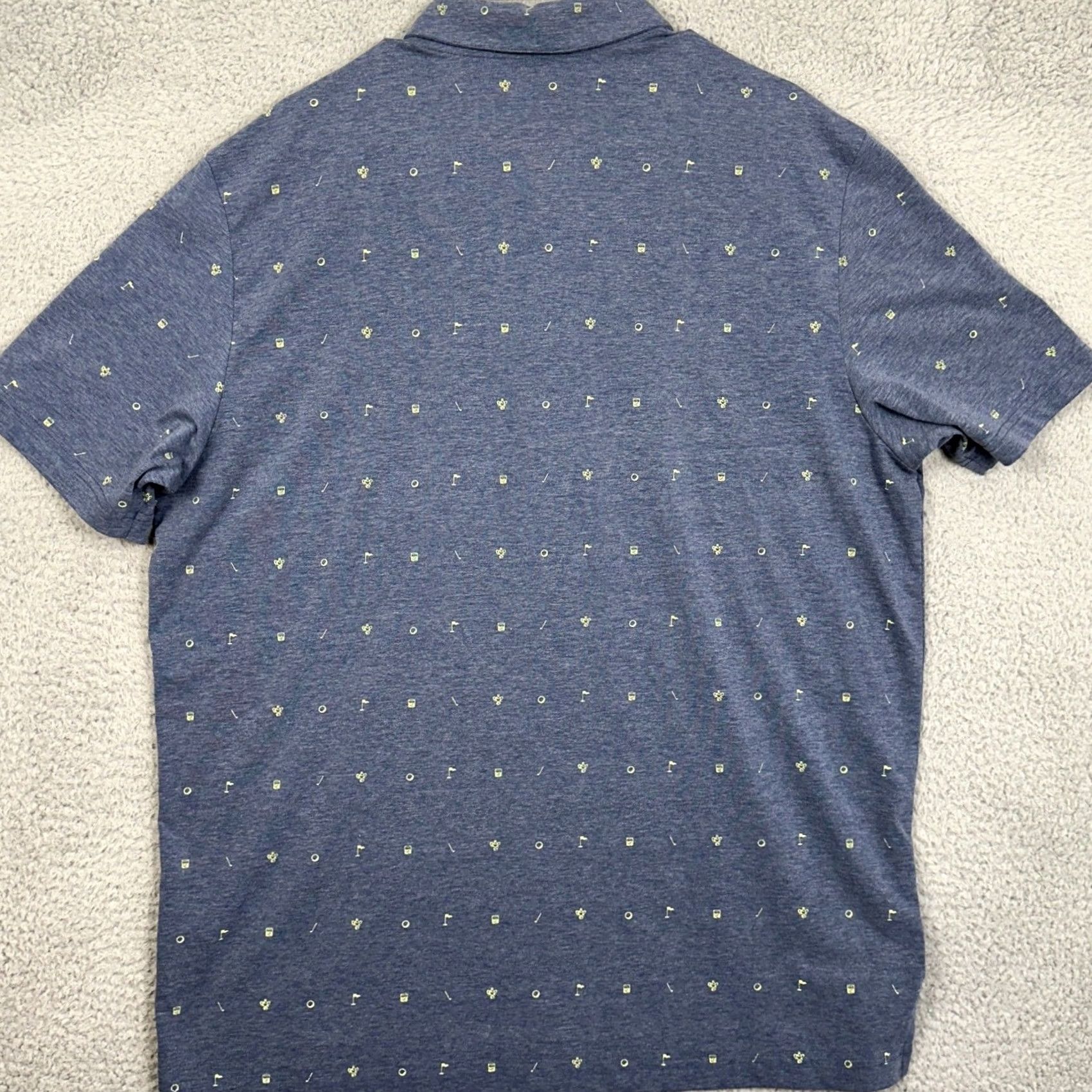 Adidas Adidas Primegreen Adult Mens XL Shirt Golf Polo Blue Rugby Short Sleeve Logo EUC Size US XL / EU 56 / 4 - 2 Thumbnail