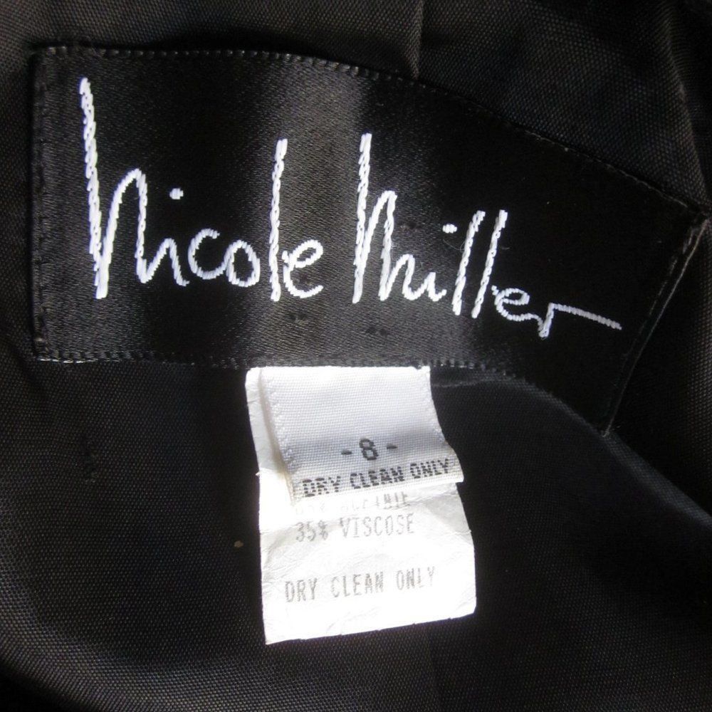 Nicole Miller Nicole Miller Vintage Black Designer Blazer Size 8 Size M / US 6-8 / IT 42-44 - 2 Thumbnail