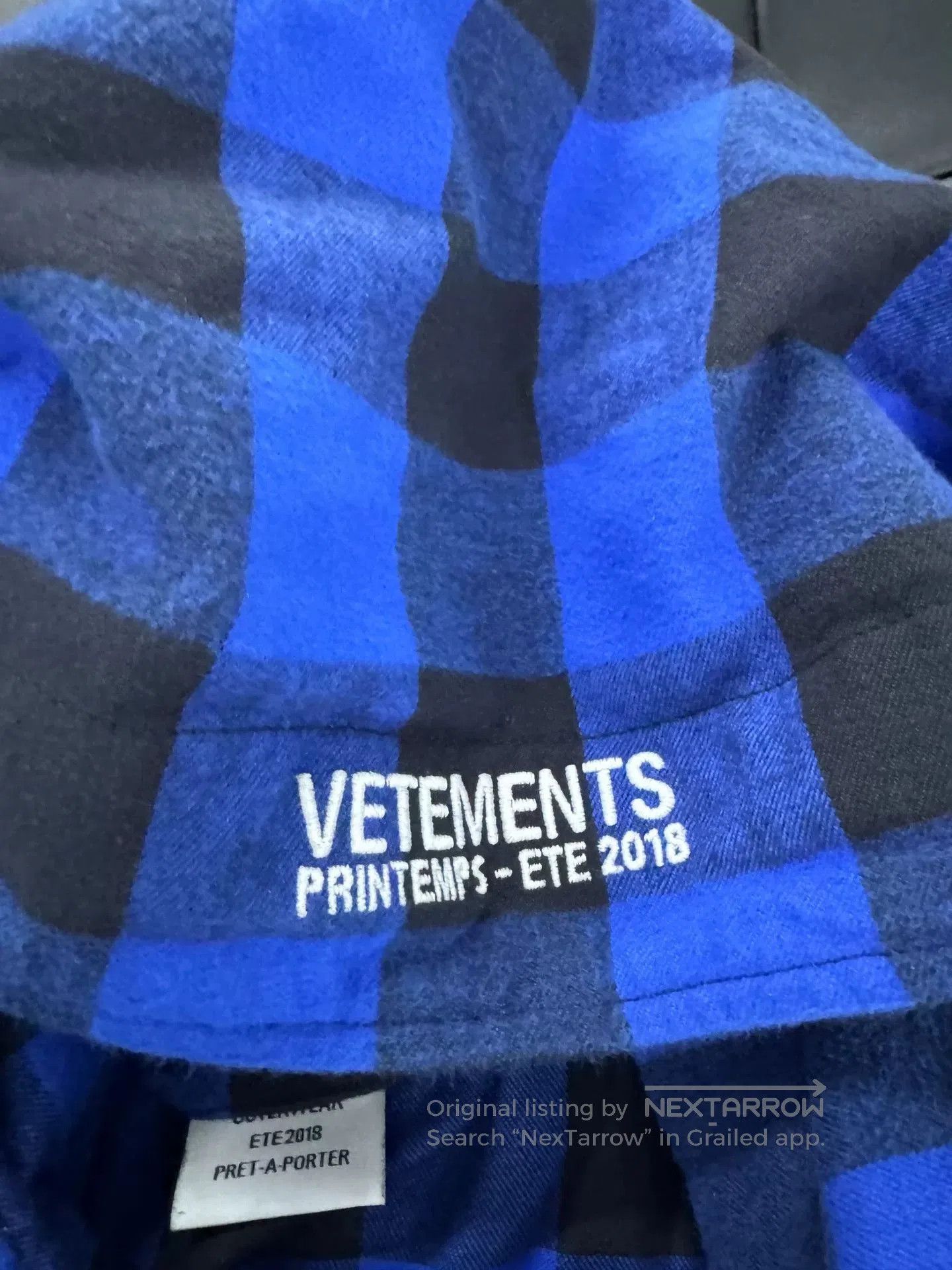 Vetements Vetements 18SS Bathrobe in Blue. Size US M / EU 48-50 / 2 - 4 Thumbnail