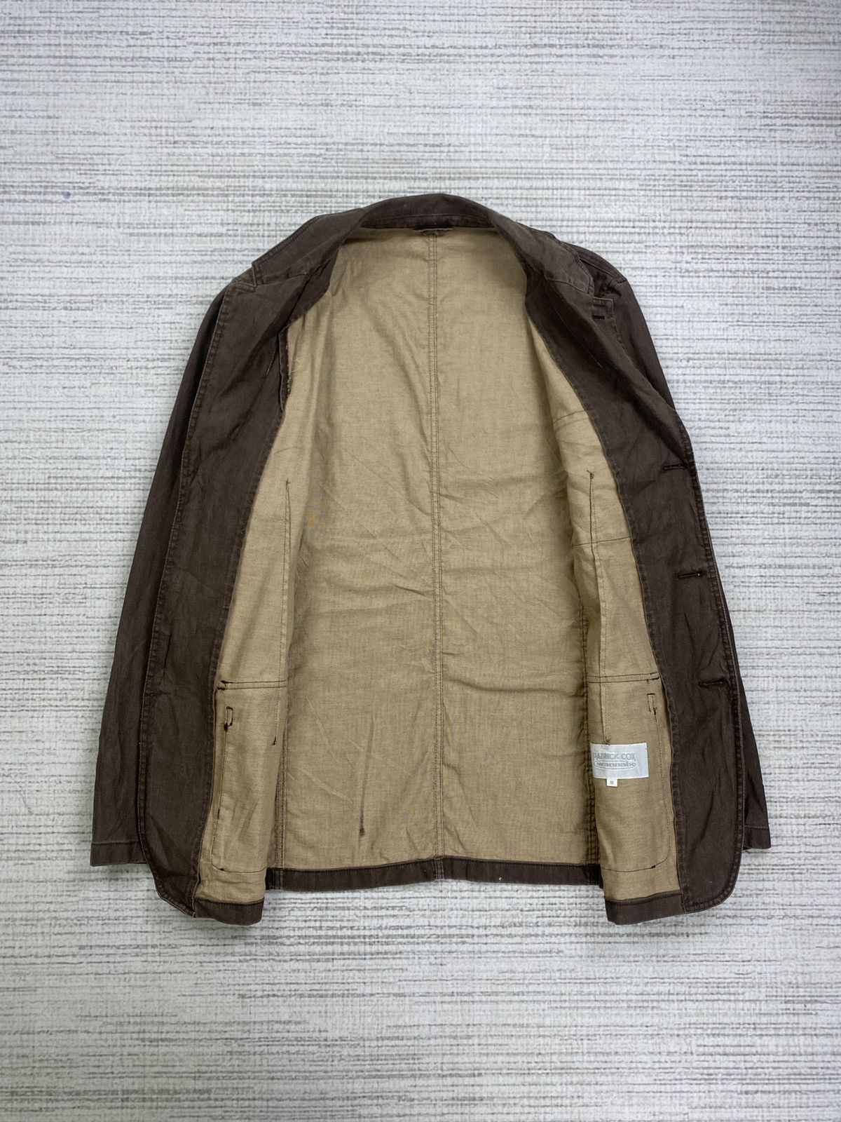Designer × Patrick Cox × Vintage Vintage Patrick Cox Double Collar Buttoned Jacket Size US S / EU 44-46 / 1 - 6 Thumbnail