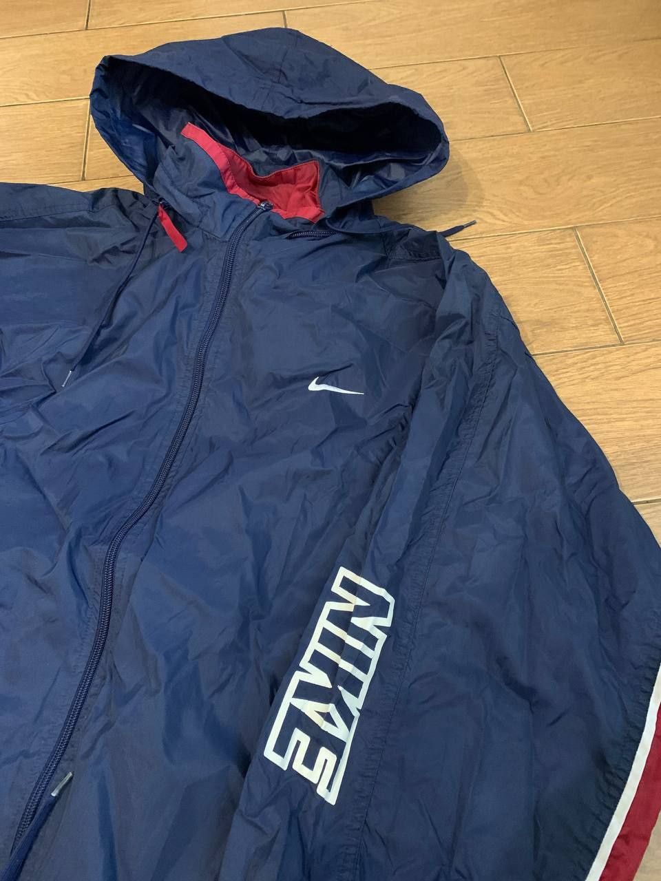 Vintage Nike vintage jacket nylon 90s big logo windbreaker Xl Size US XL / EU 56 / 4 - 4 Thumbnail