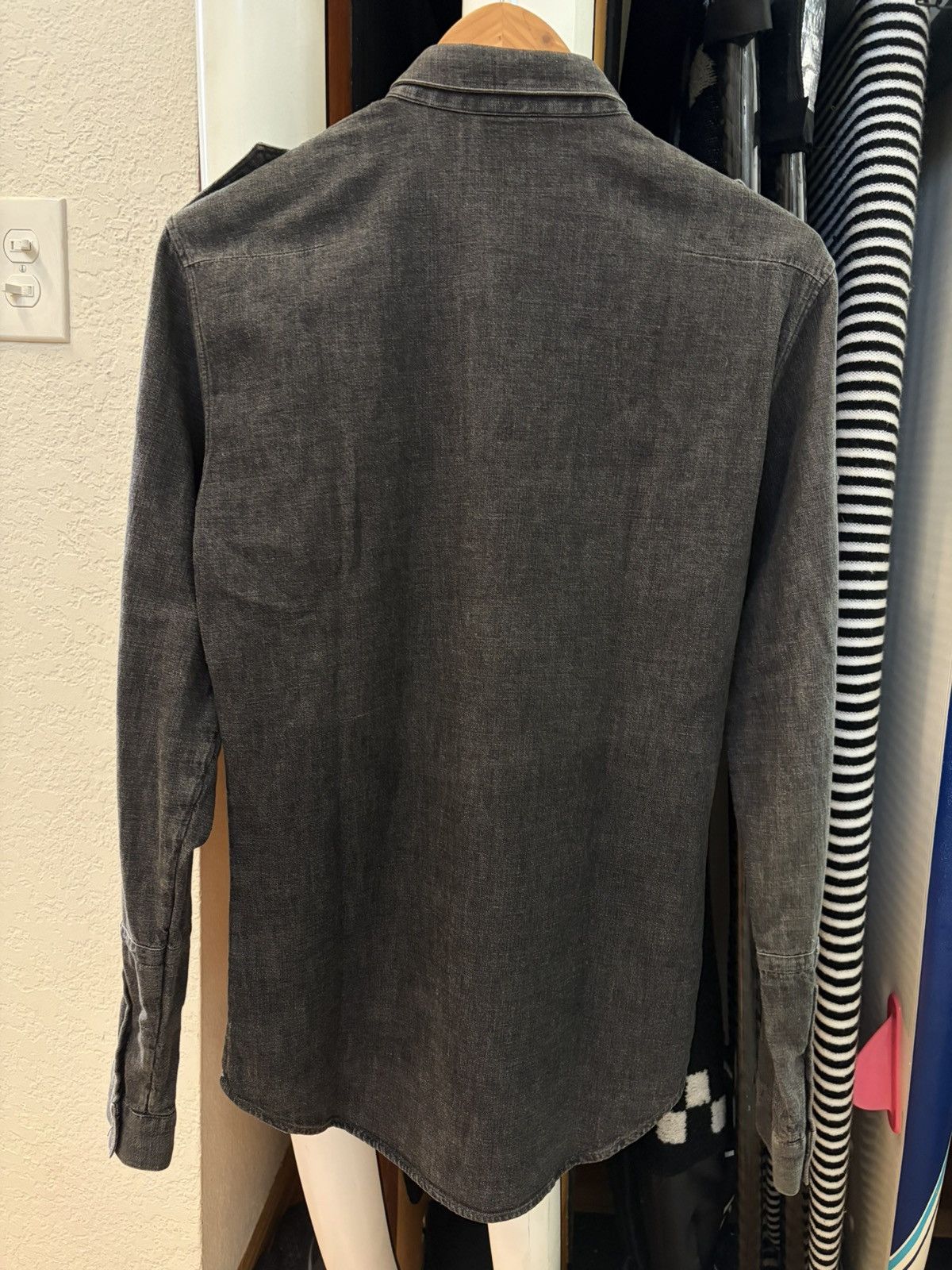 Dior SS04 Strip Military Button Shirt Hedi Slimane Size US M / EU 48-50 / 2 - 7 Thumbnail