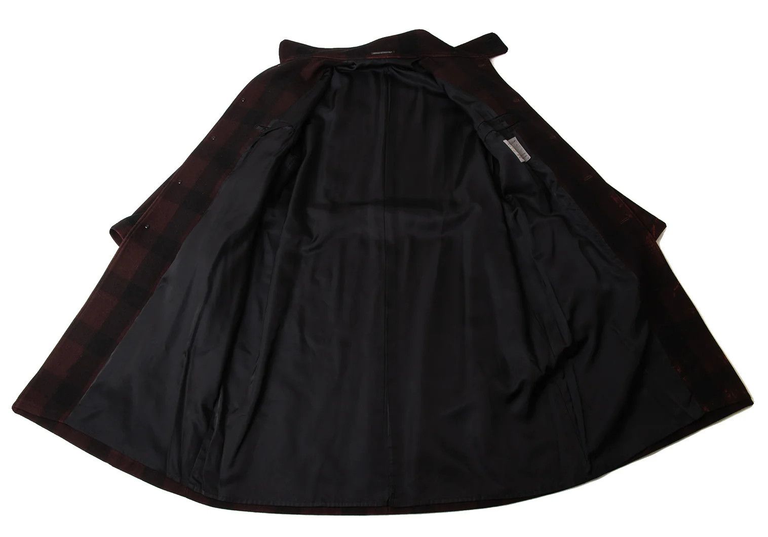 Yohji Yamamoto Yohji Yamamoto Stand Collar Coat Black Red Size US S / EU 44-46 / 1 - 12 Thumbnail