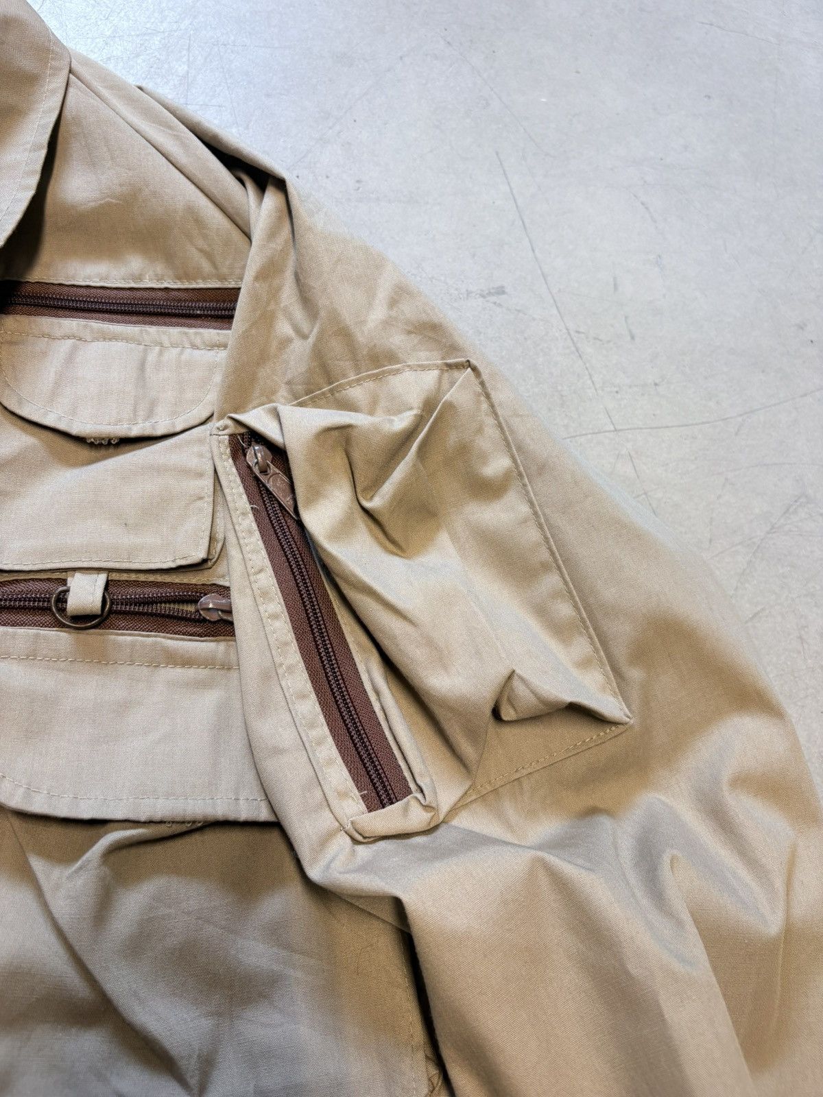 Vintage Vintage Ideal Zipper Pockets Fishing Jacket Size US XL / EU 56 / 4 - 4 Thumbnail