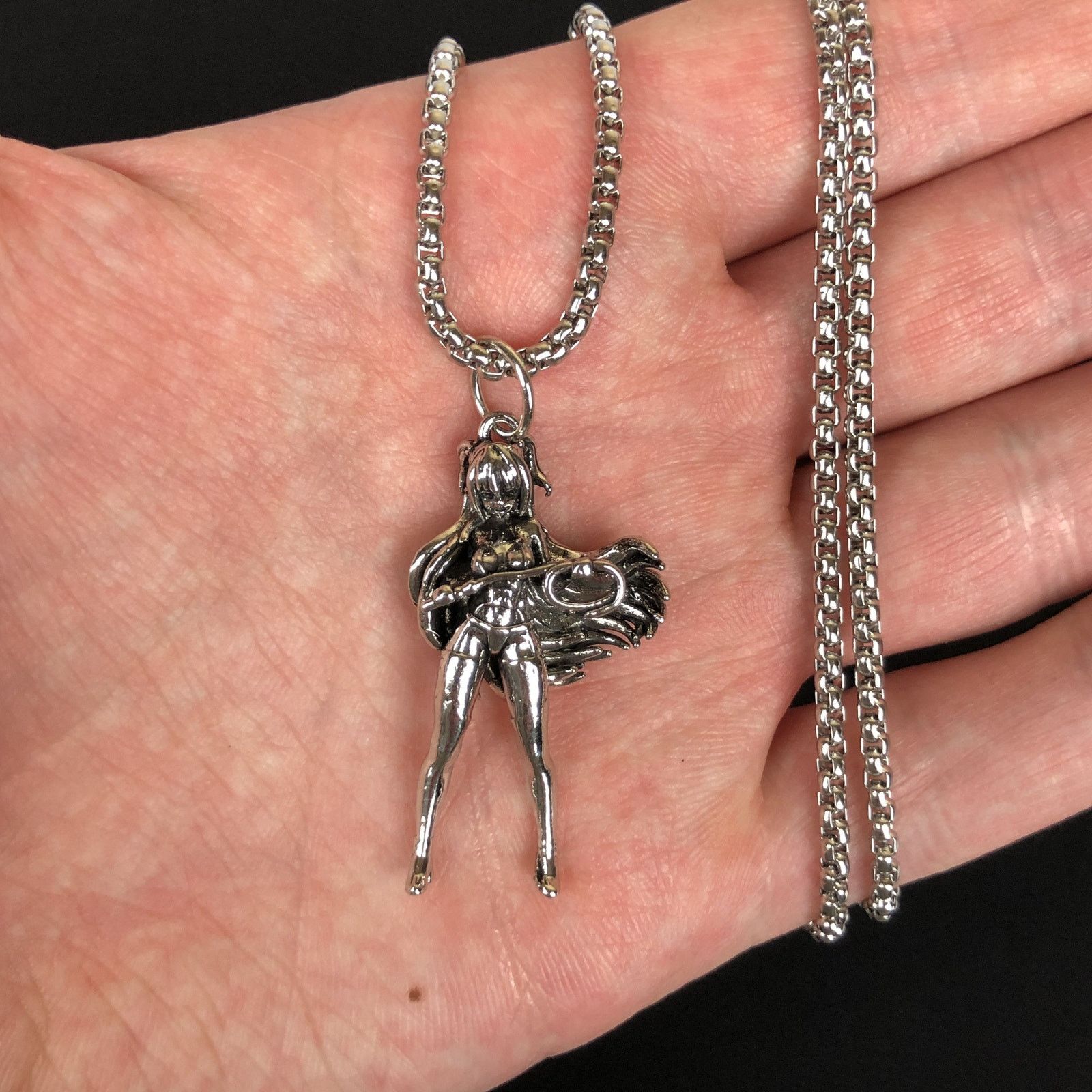 Jewelry Pretty Cool Girl Necklace Y2K Gothic Punk Chain in Silver, Men's