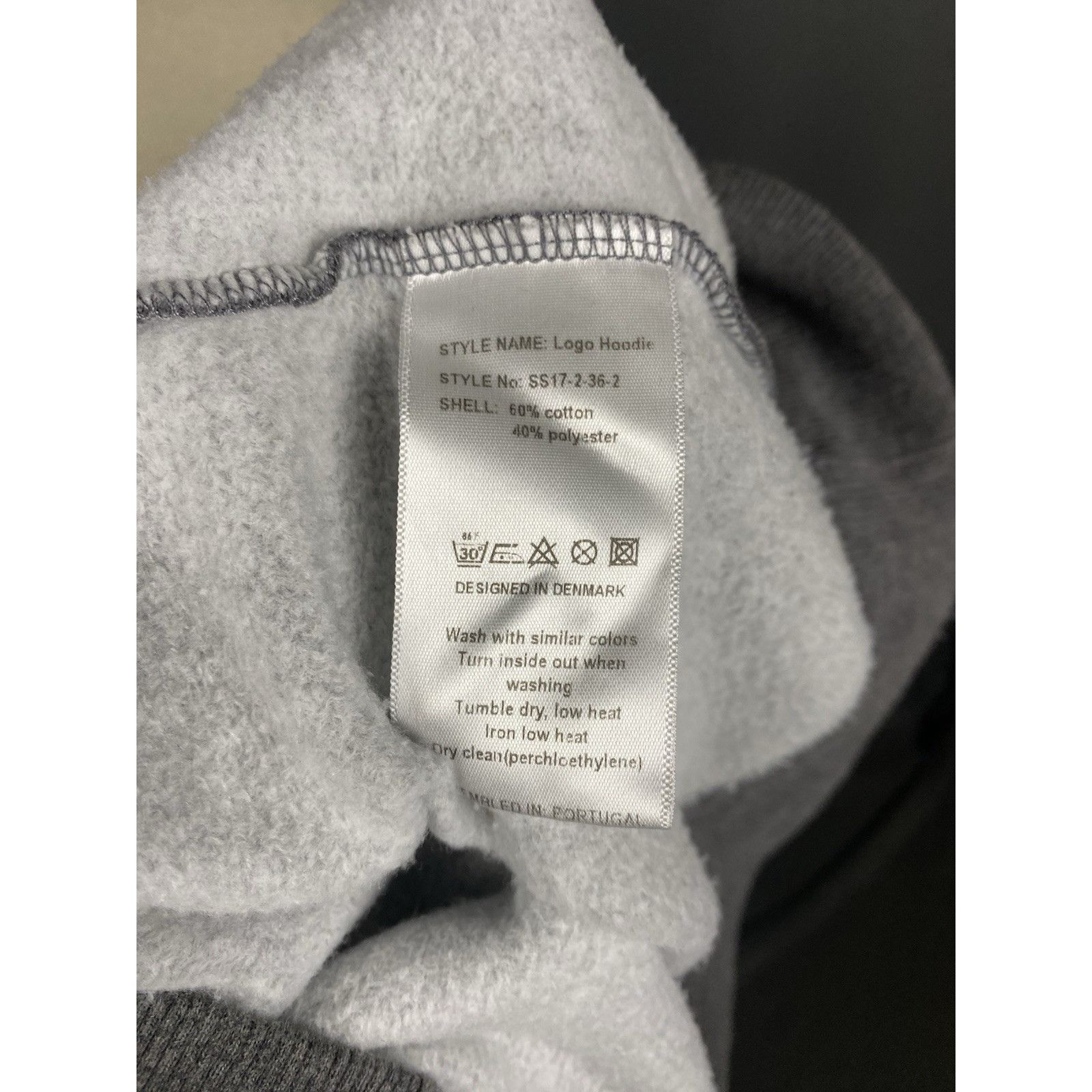 Han Kjobenhavn Han Kjobenhavn Big Logo Men's Gray Distressed Oversized Hood Size US XL / EU 56 / 4 - 13 Thumbnail