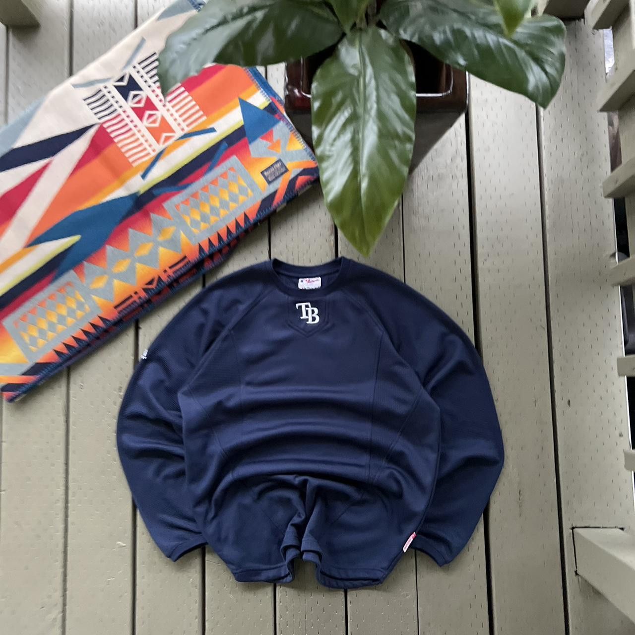 MLB × Vintage Vintage Y2K Tampa Bay Rays Pullover Sweatshirt Size US XL / EU 56 / 4 - 1 Thumbnail