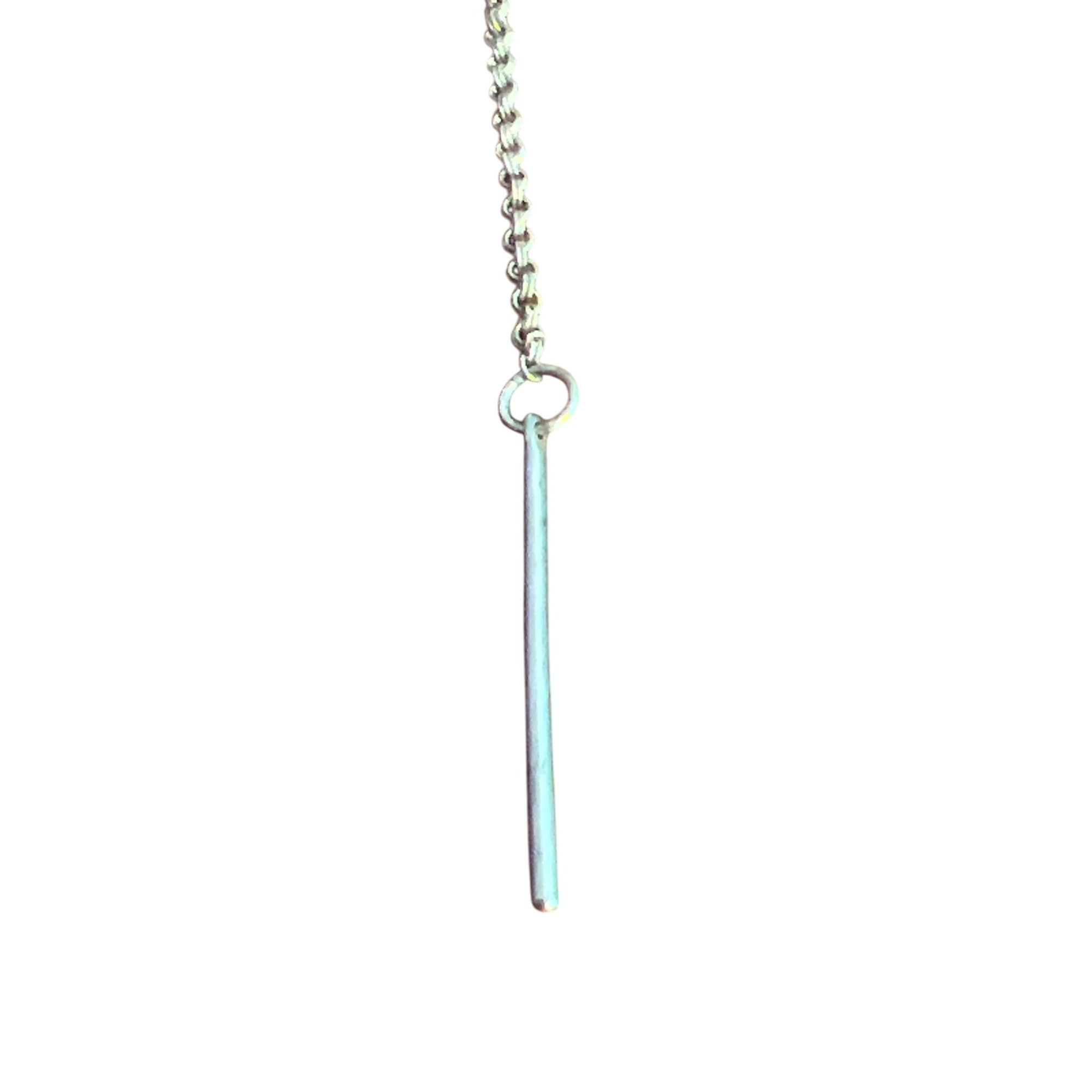 Other Luna Norte Gold Tone Y Necklace Bar Pendant Moon Charm Adj 2 Size ONE SIZE - 2 Thumbnail