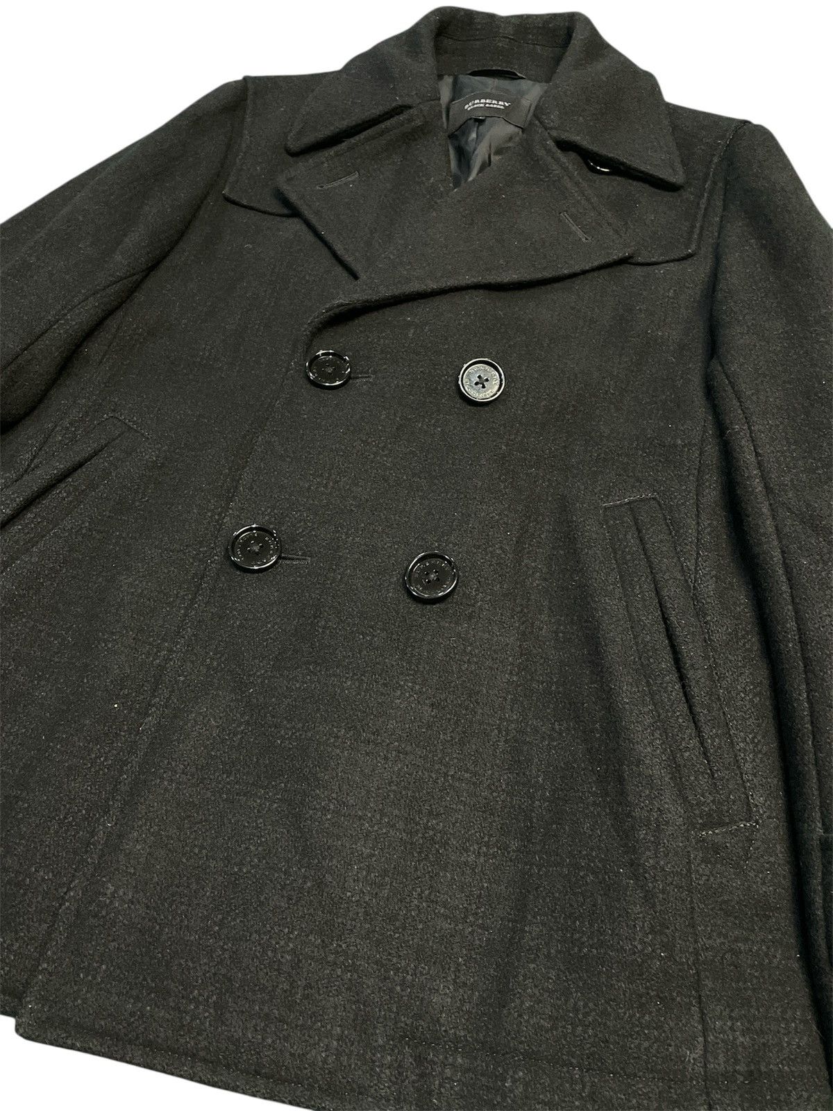 Burberry Burberry Black Label Pea Coat Wool Size US M / EU 48-50 / 2 - 2 Thumbnail