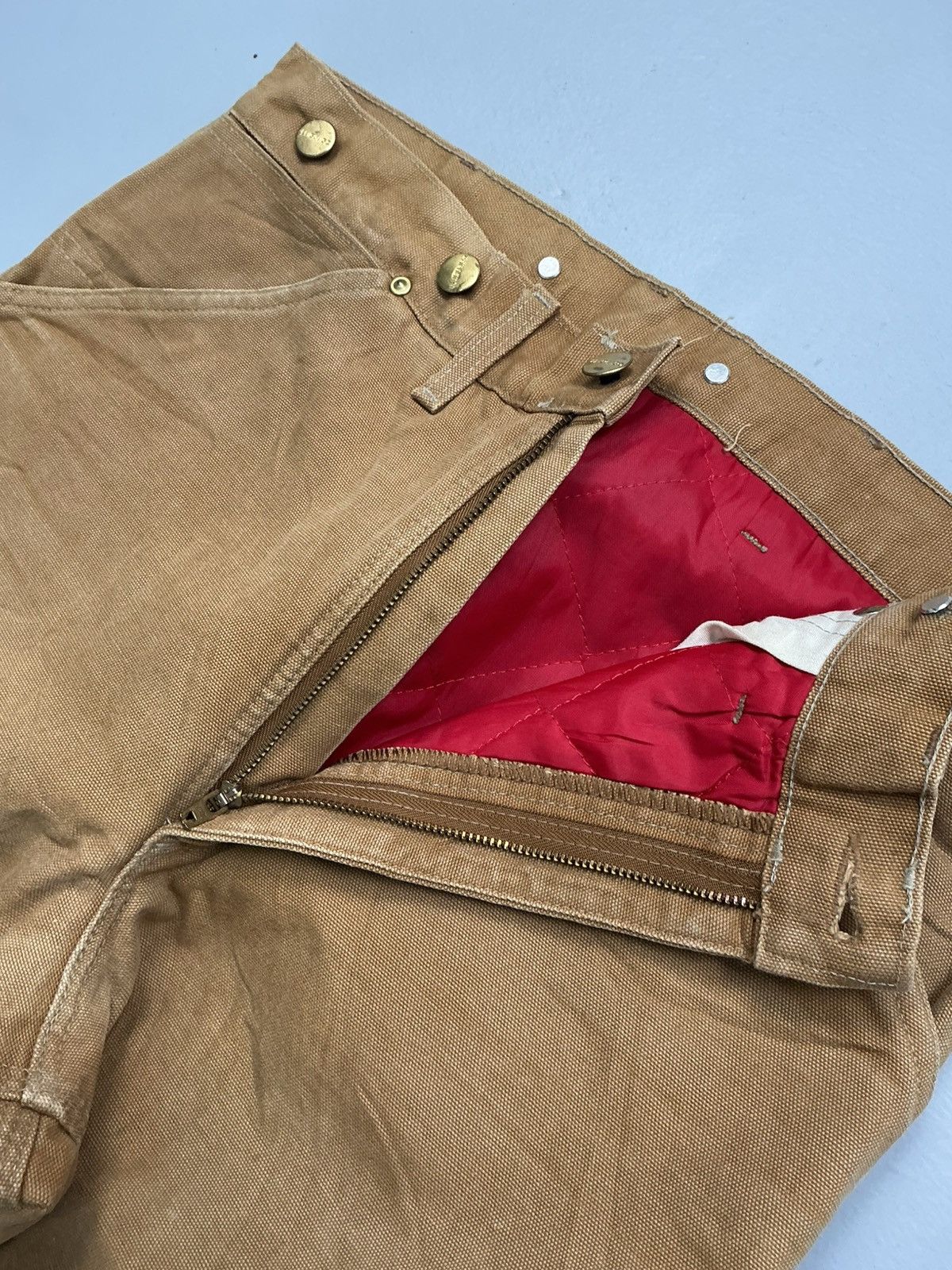 Carhartt 90s Vintage Carhartt B10 BRN quinted line carpenter denim Size US 32 / EU 48 - 5 Thumbnail