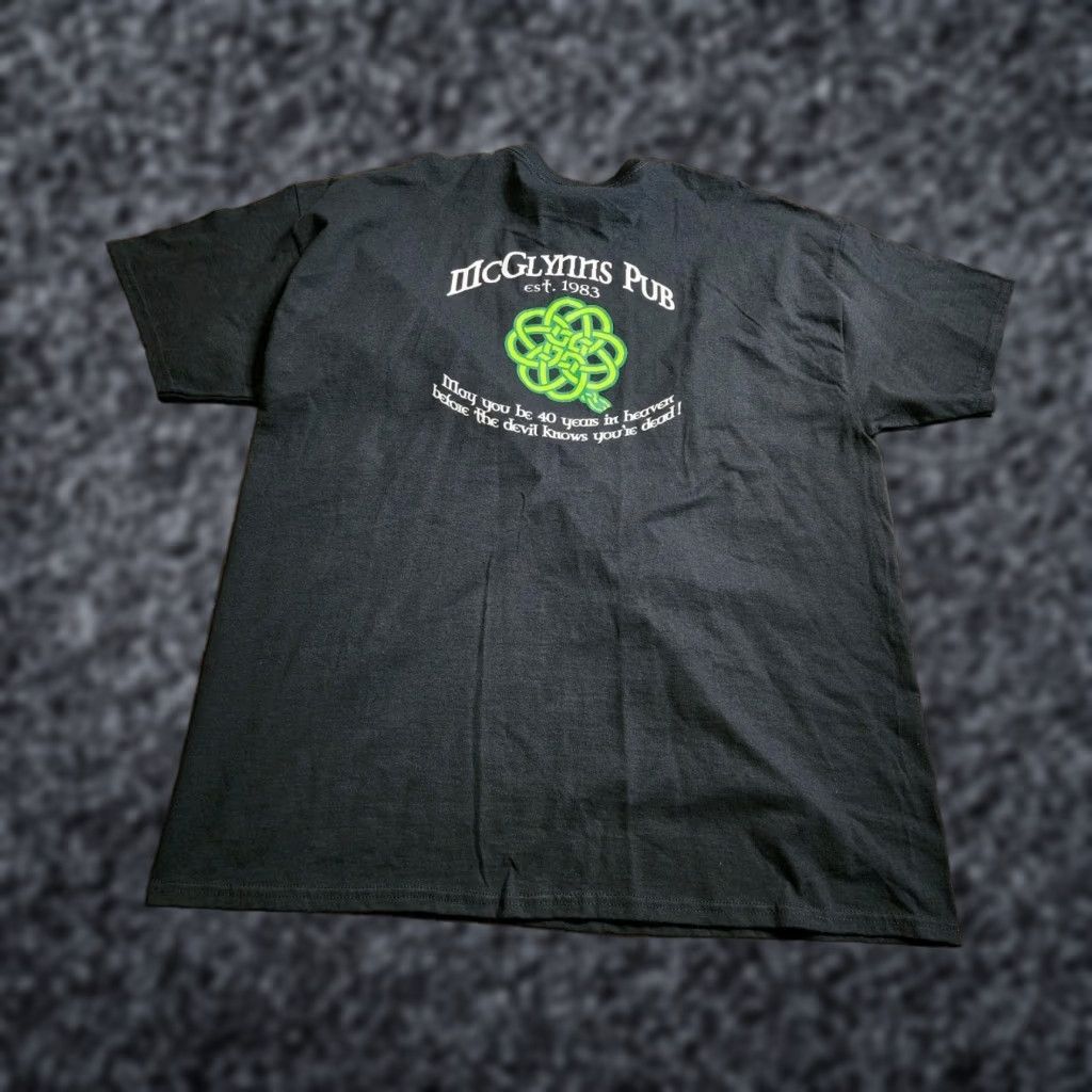 Gildan McGlynn’s Irish Pub Shirt Mens 2XL Black Dover DE Short Sleeve Crew Neck T-Shirt Beer Size US XXL / EU 58 / 5 - 1 Thumbnail