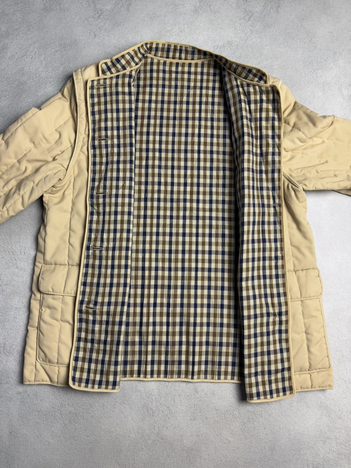 Aquascutum Aquascutum Padded Jacket Round Neck House Check Lining Size L / US 10 / IT 46 - 8 Thumbnail