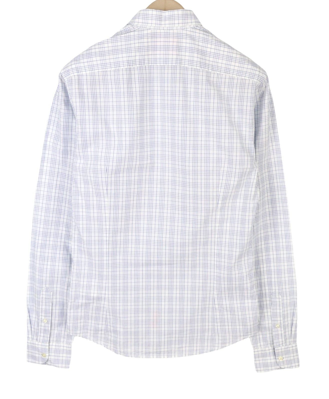 Scotch & Soda S White Plaid Cotton Button-Up Spread Shirt 89046 Size US S / EU 44-46 / 1 - 4 Thumbnail