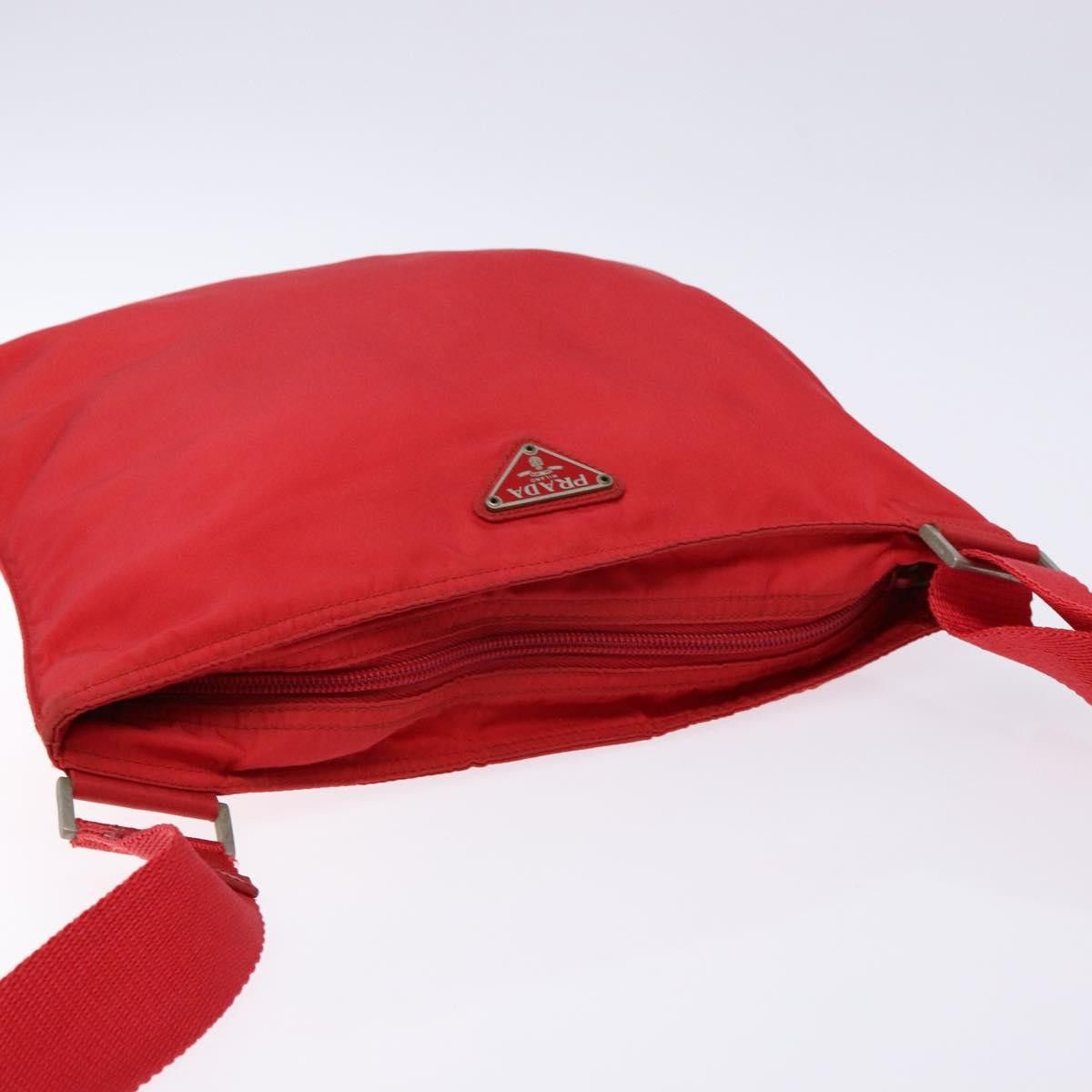 Prada PRADA Shoulder Bag Nylon Red Silver Size ONE SIZE - 6 Thumbnail