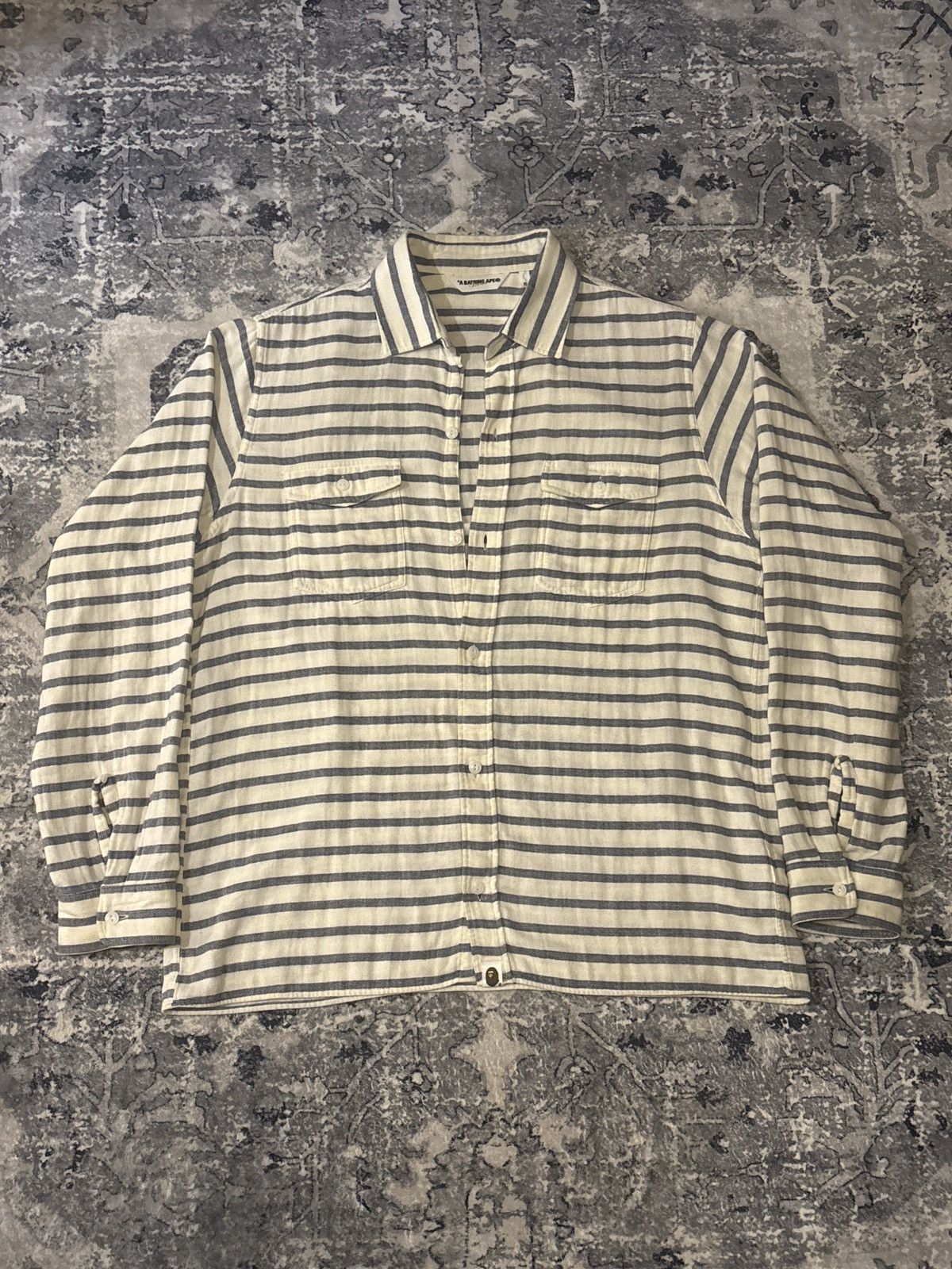 Bape BAPE Border Stripe Flannel Size US XL / EU 56 / 4 - 1 Thumbnail