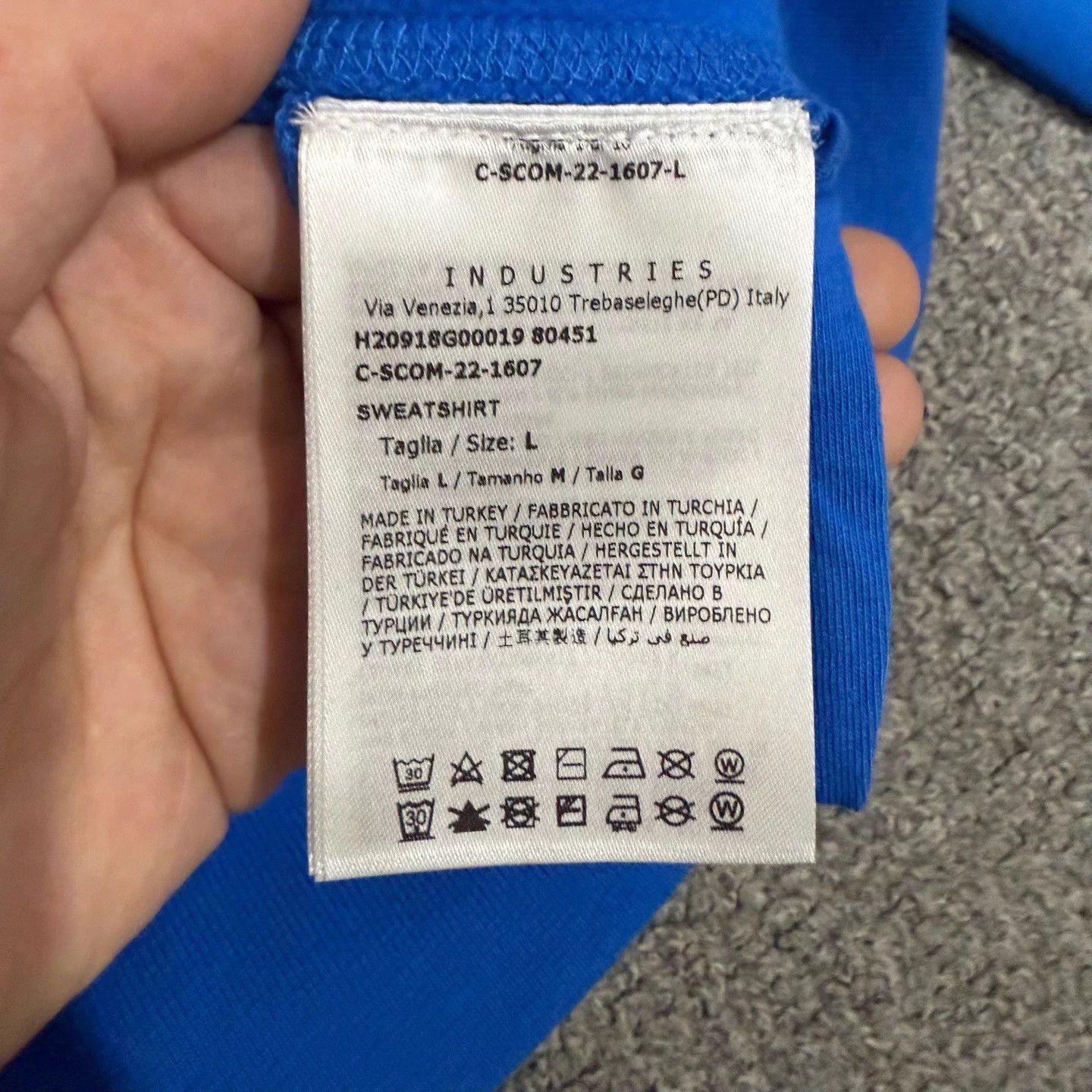 Moncler Moncler blue small logo LS sweatshirt L Size US L / EU 52-54 / 3 - 4 Thumbnail