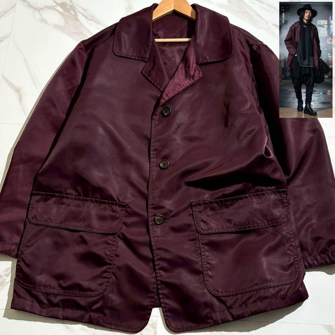 ジャケット・アウター Y's for men Oversize nylon jacket red L Yohji Yamamoto Y's for men 90s Oversized Quilted Nylon Jacket Red