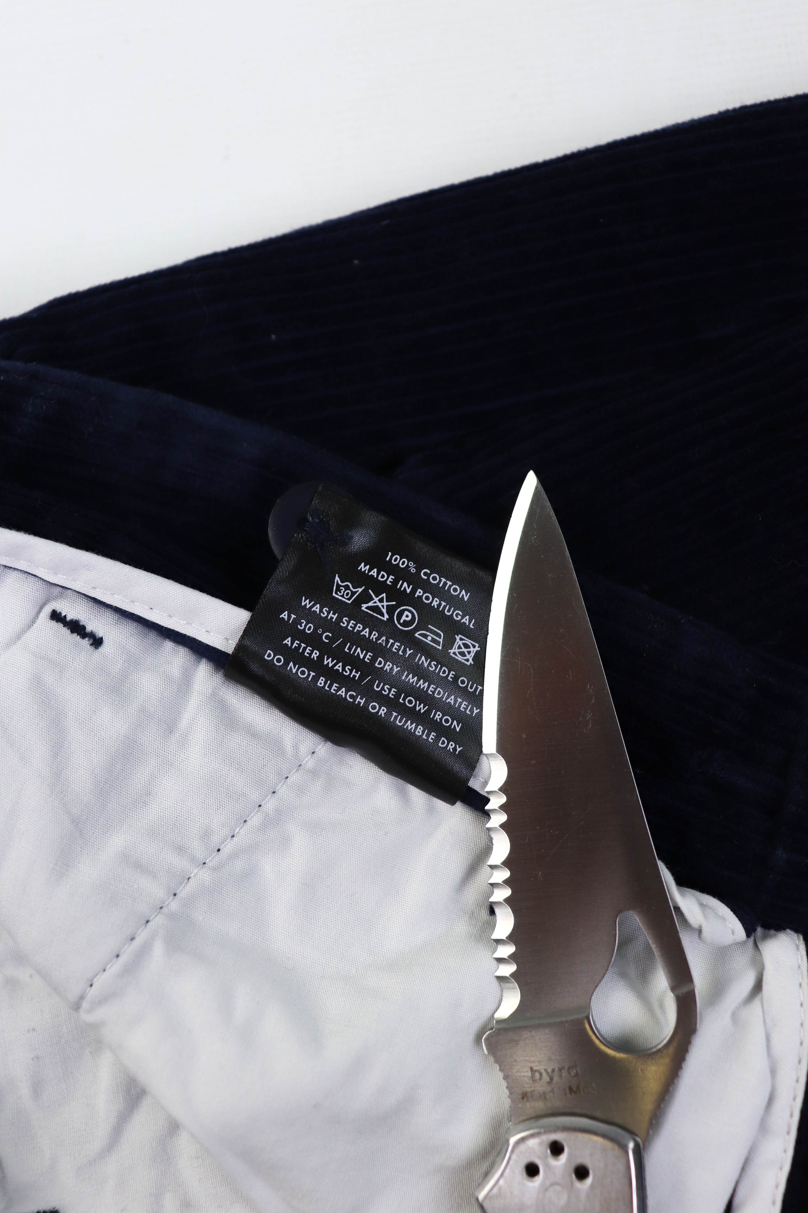 A Day's March A Day's March Blue Corduroy Relaxed Fit Tapered Leg Pants Size US 32 / EU 48 - 11 Thumbnail