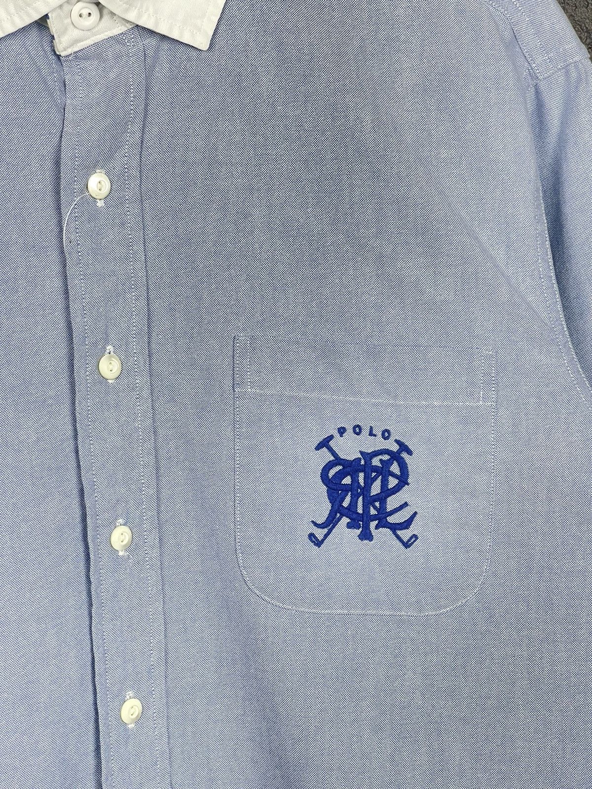 Polo Ralph Lauren Polo Ralph Lauren White Rugby Oxford Blue Shirt Men’s Size L Size US L / EU 52-54 / 3 - 6 Thumbnail