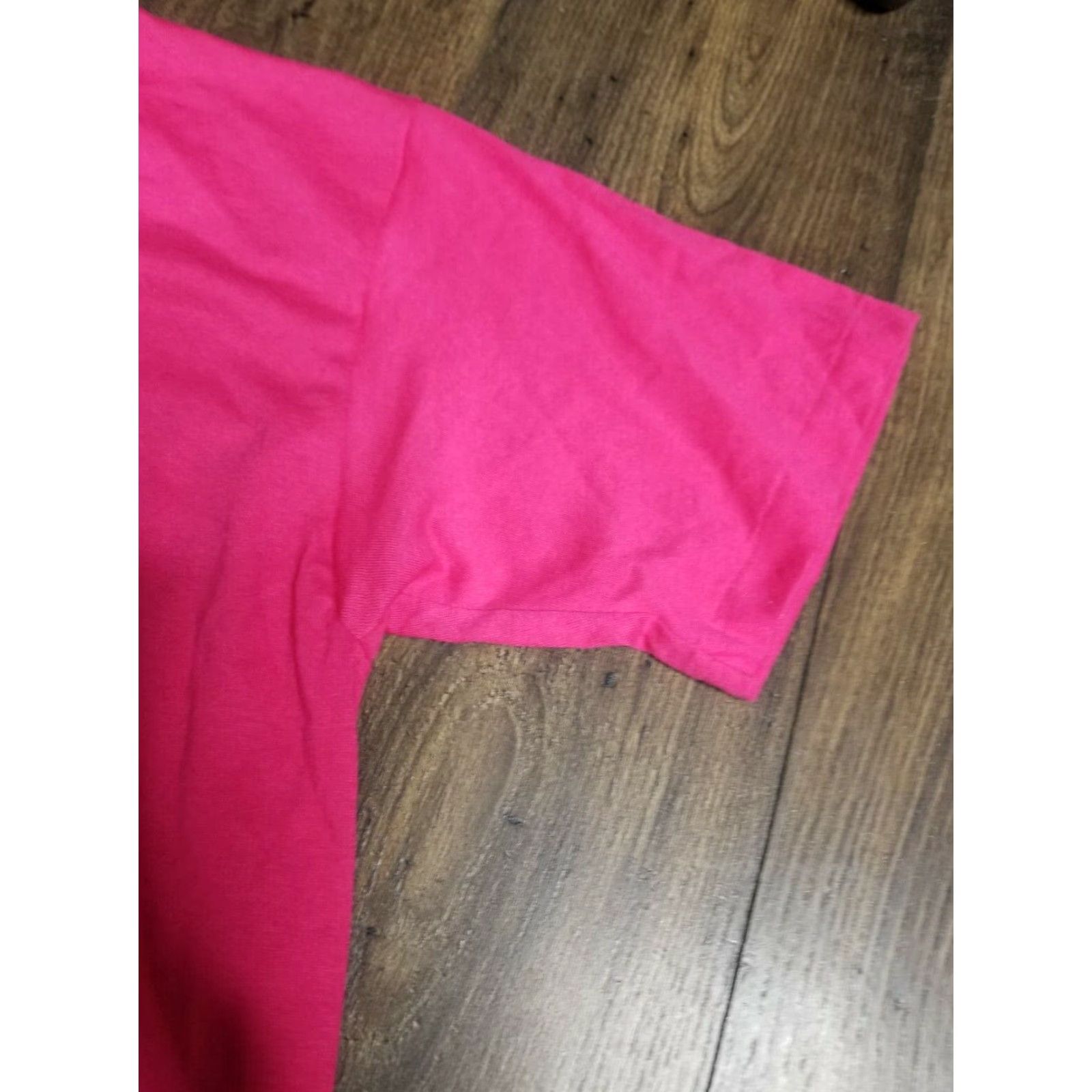 Jerzees VINTAGE Jerzees T-Shirt Mens L Pink 90s 50/50 Crew Neck Short Sleeve Made USA Blank Tee Size US L / EU 52-54 / 3 - 3 Thumbnail