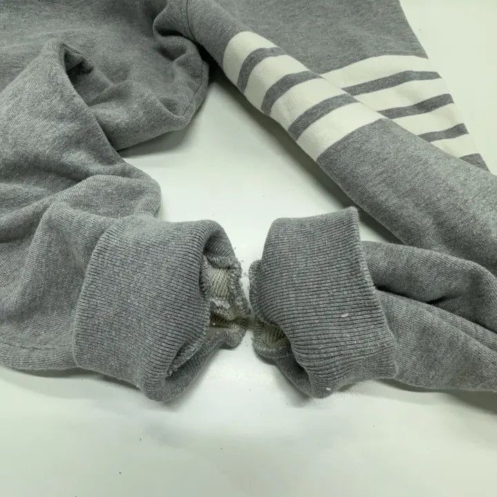 Thom Browne Thom Browne Classic Grey Sweatpants with Stripes -2507 Size 37" - 3 Thumbnail